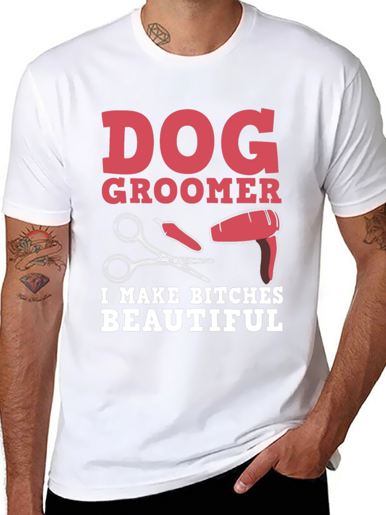 Dog Groomer T-Shirt - I Make Bitches Beautiful