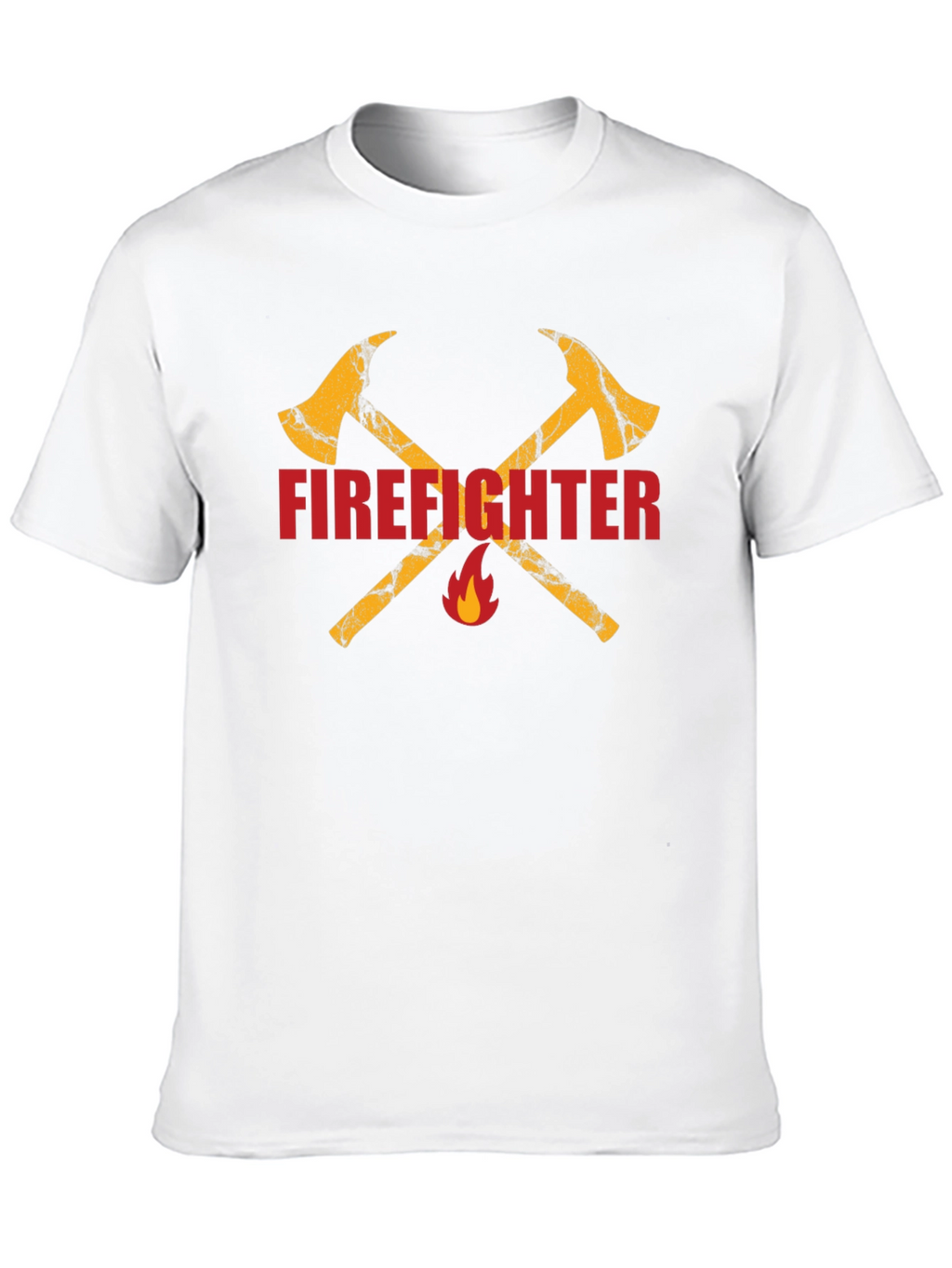 Firefighter Axe Graphic Tee - Black Cotton T-Shirt