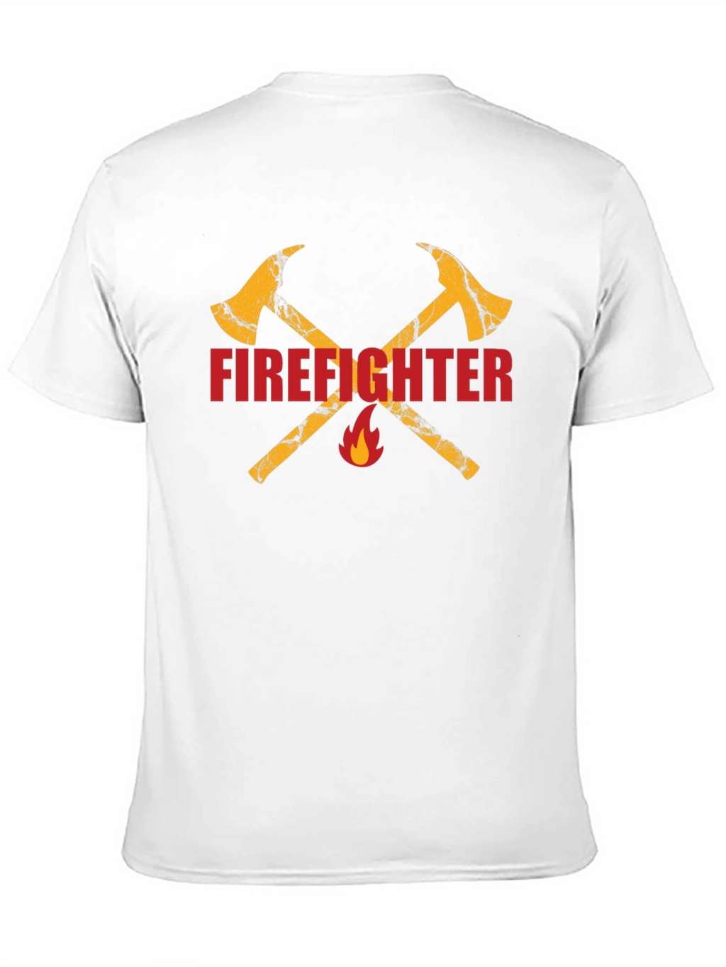 Firefighter Axe Graphic Tee - Black Cotton T-Shirt