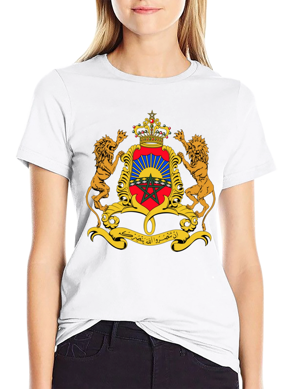 Moroccan Coat of Arms Black T-Shirt