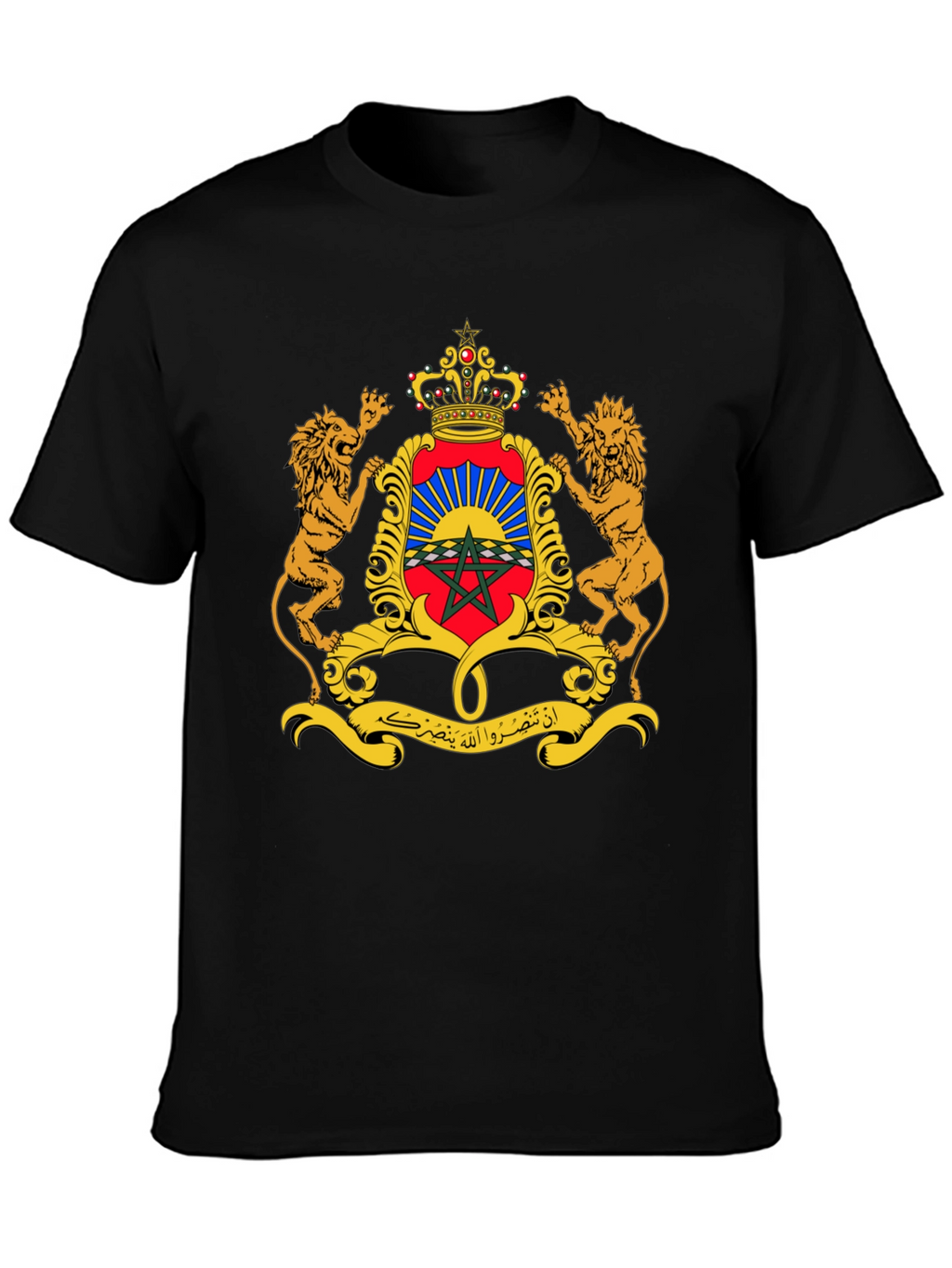 Moroccan Coat of Arms Black T-Shirt