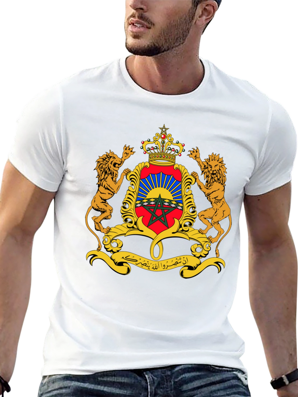 Moroccan Coat of Arms Black T-Shirt