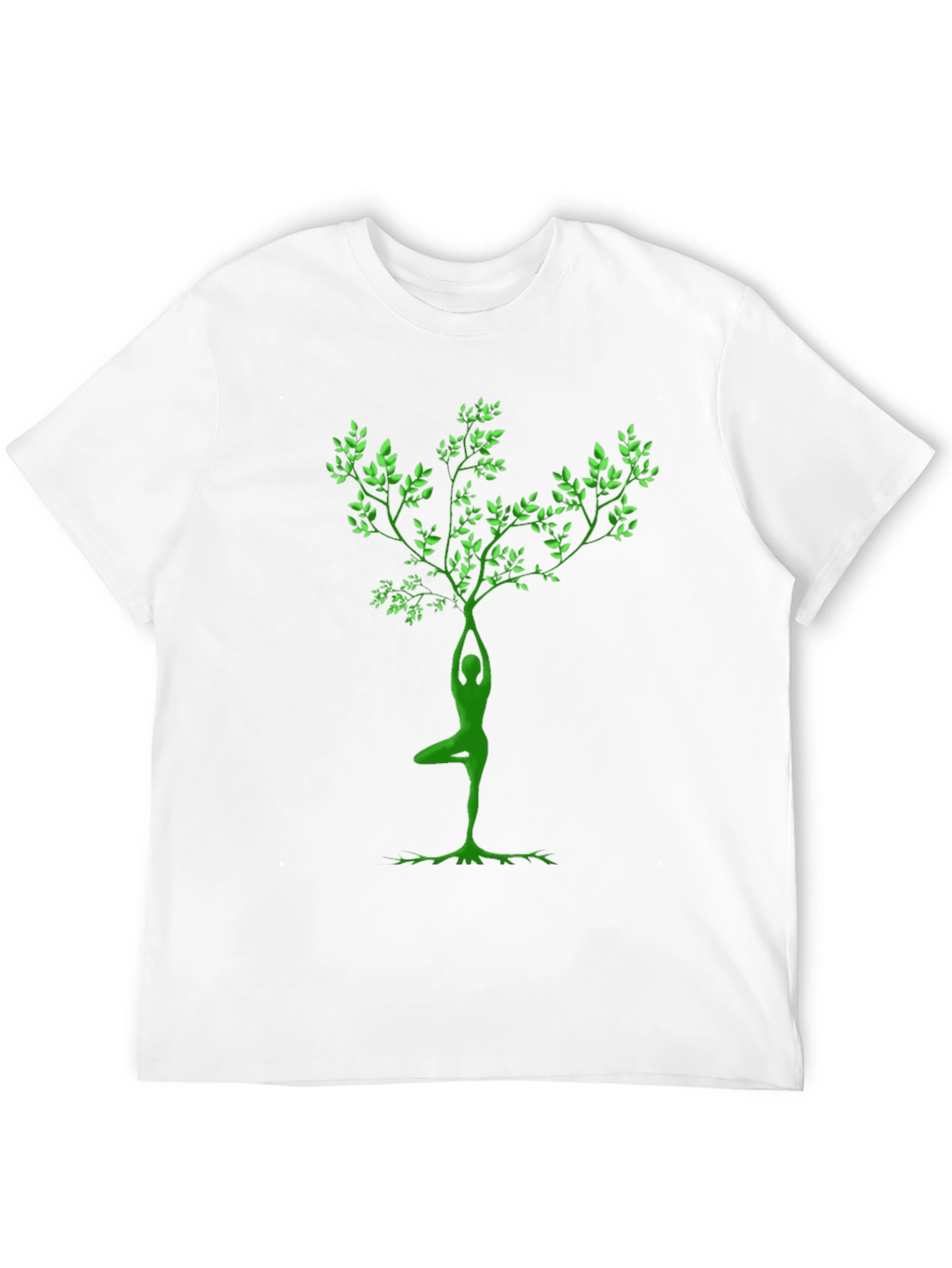 Yoga Tree Pose Graphic Black T-Shirt