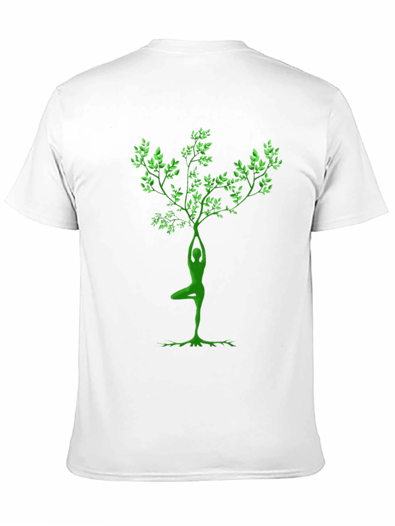 Yoga Tree Pose Graphic Black T-Shirt