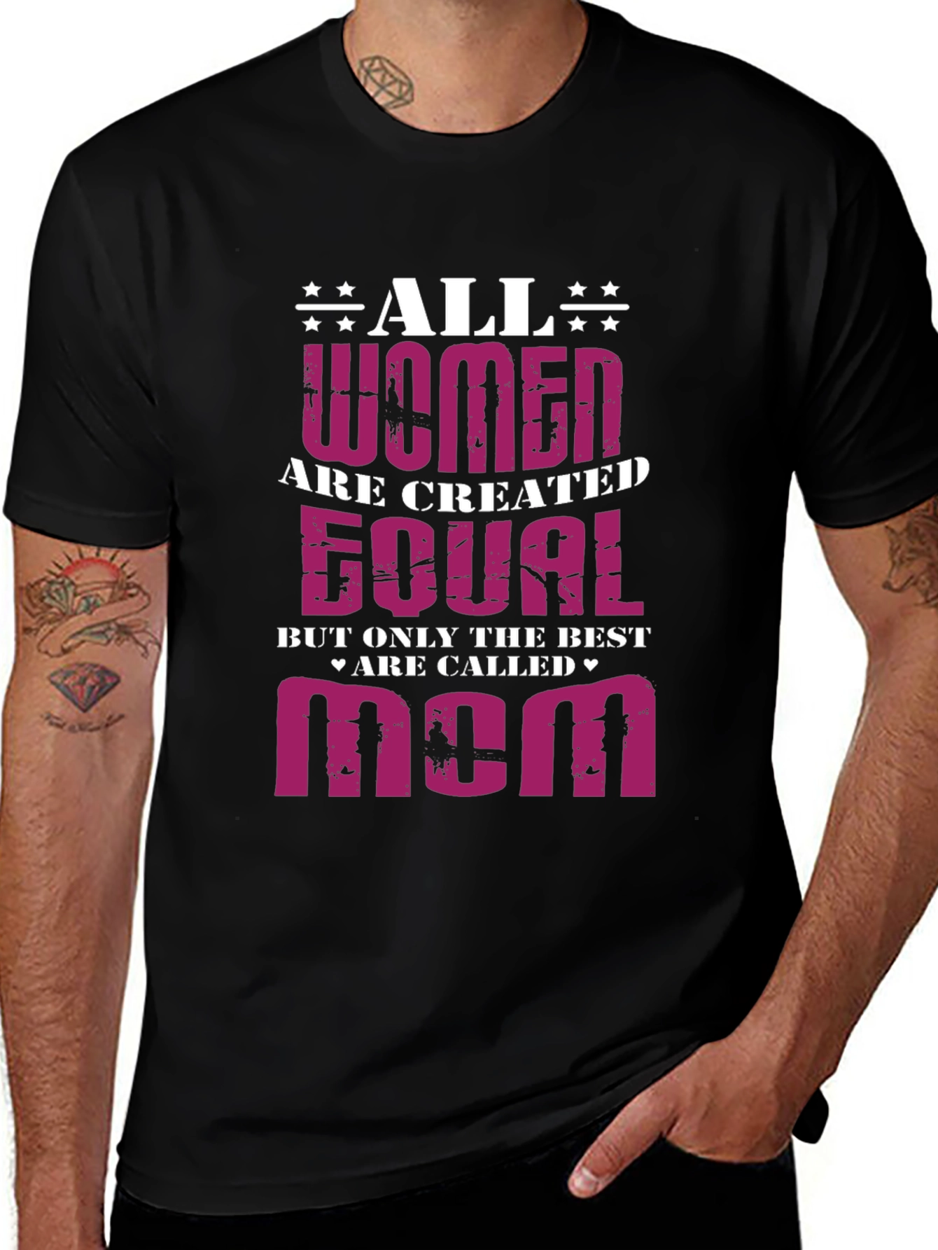 All Women Are Created Equal - Mom Graphic T-Shirt