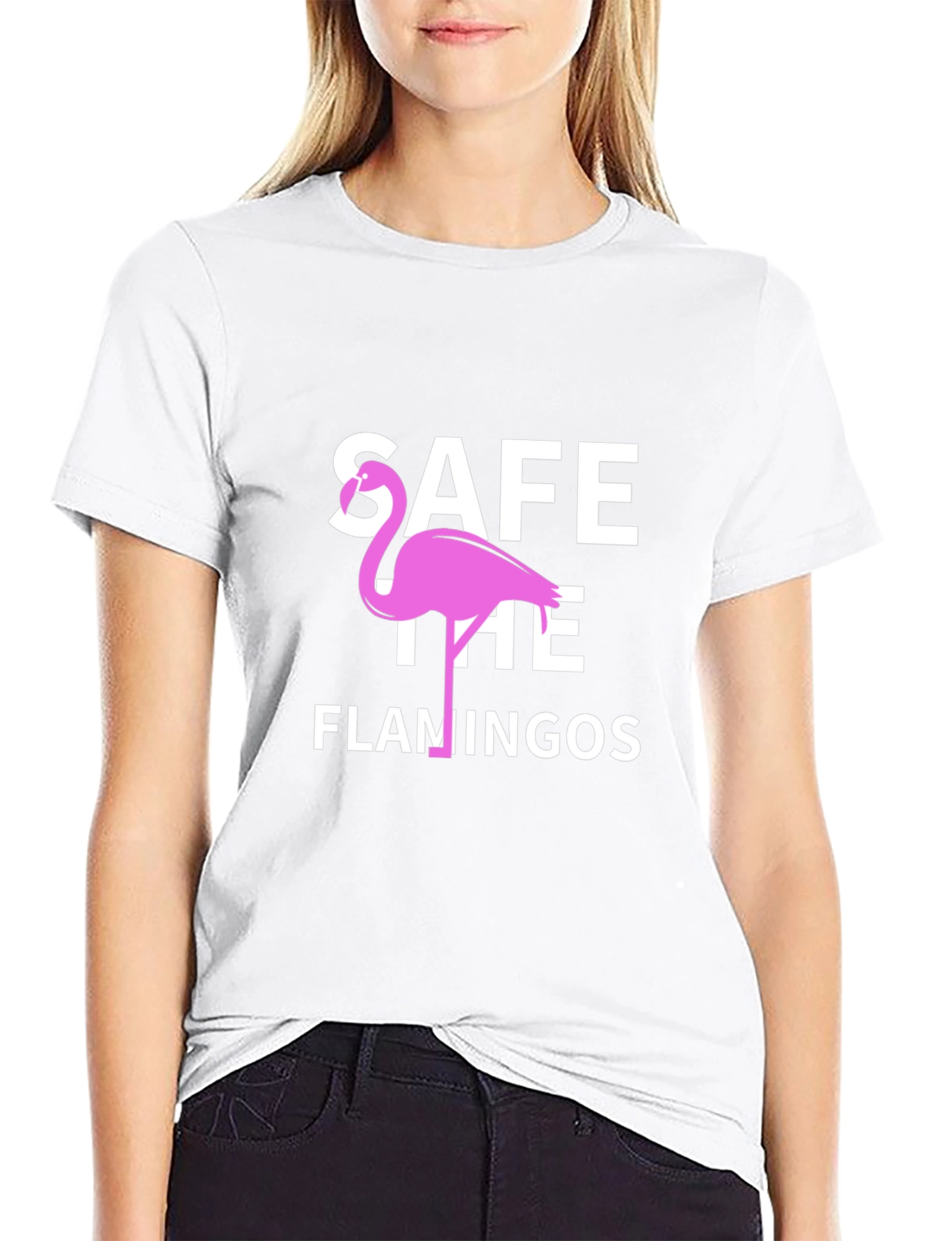 Save the Flamingos Graphic T-Shirt