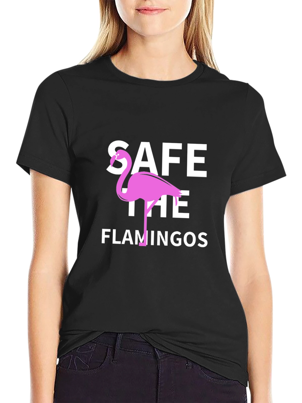 Save the Flamingos Graphic T-Shirt