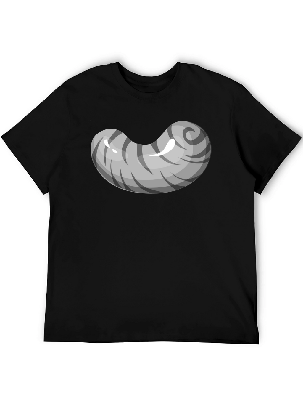 Grey Bean Graphic Tee - Soft Cotton Blend
