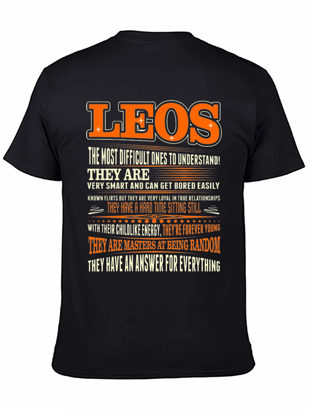 LEOS Zodiac Sign T-Shirt - Difficult to Understand