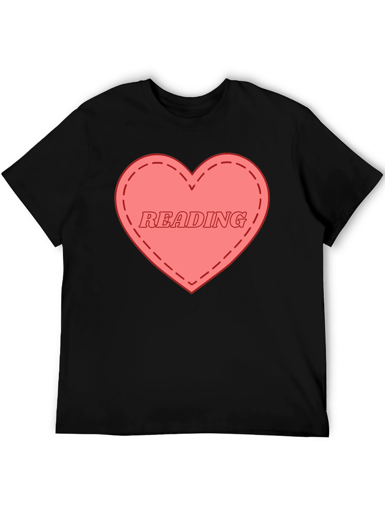 I Love Reading Graphic Tee - Black Cotton