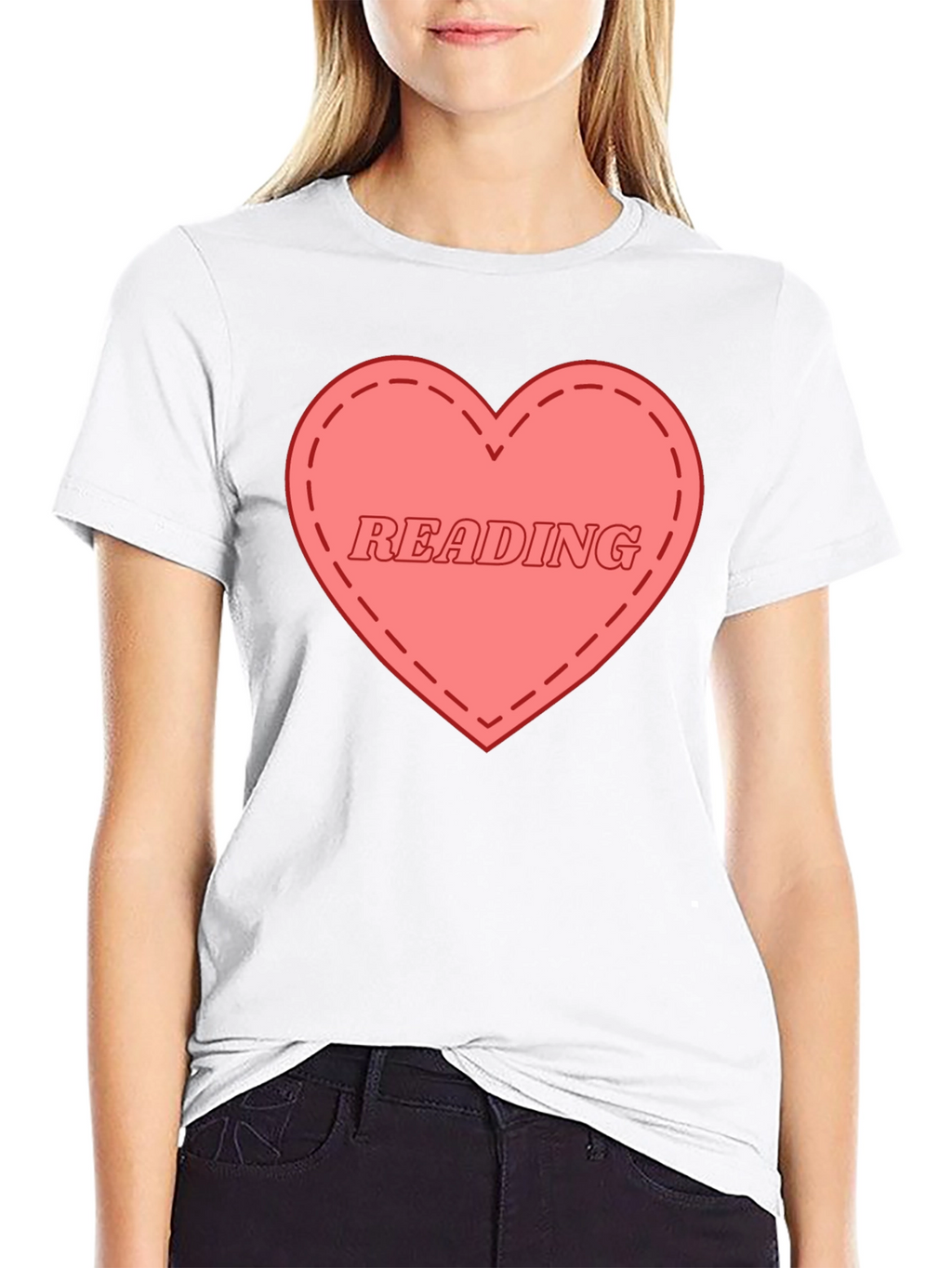I Love Reading Graphic Tee - Black Cotton