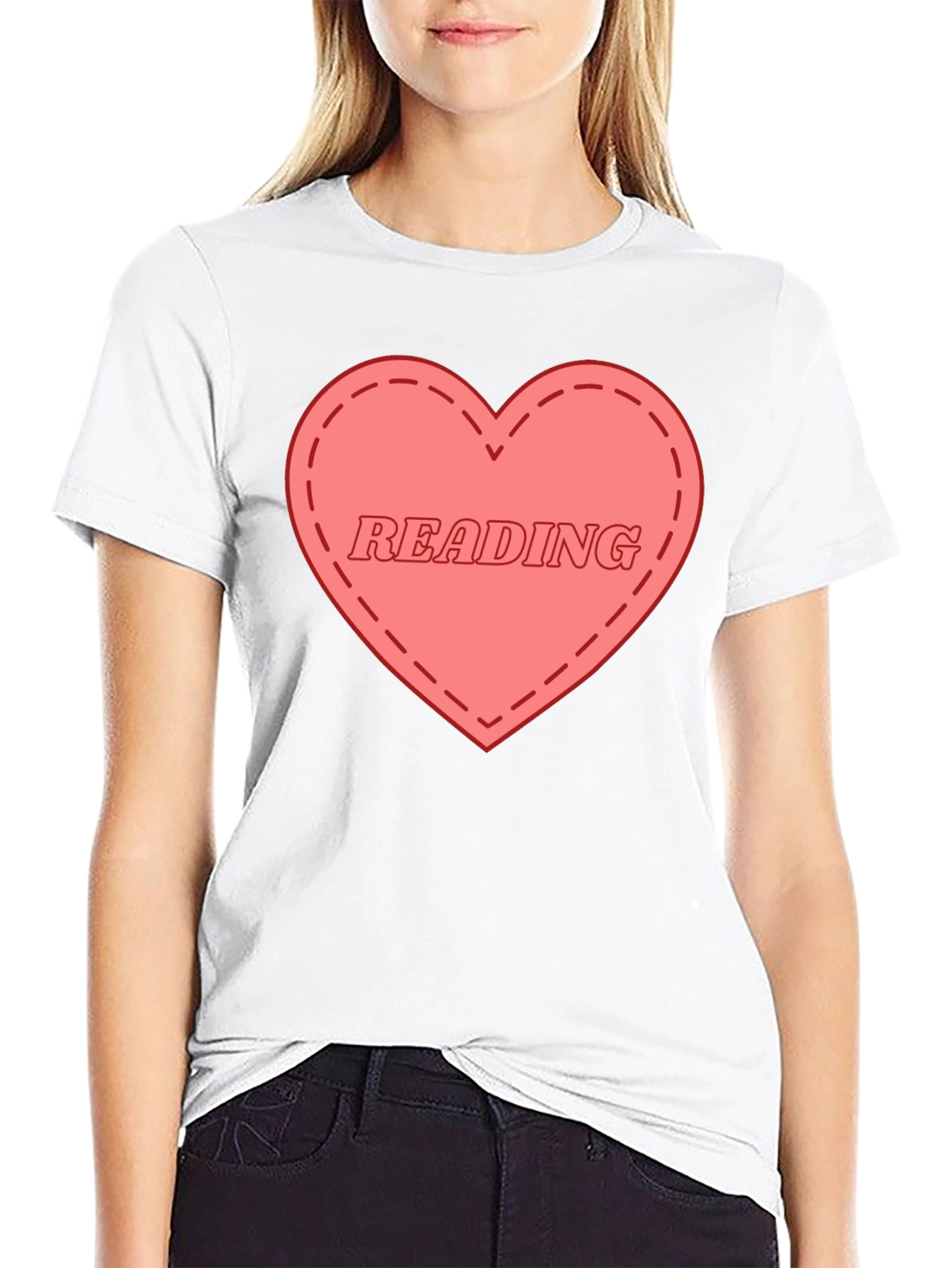I Love Reading Graphic Tee - Black Cotton