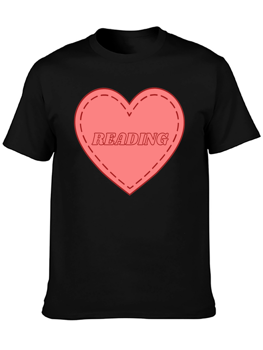 I Love Reading Graphic Tee - Black Cotton