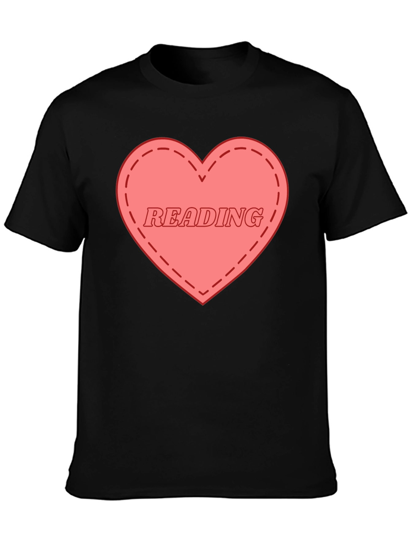 I Love Reading Graphic Tee - Black Cotton