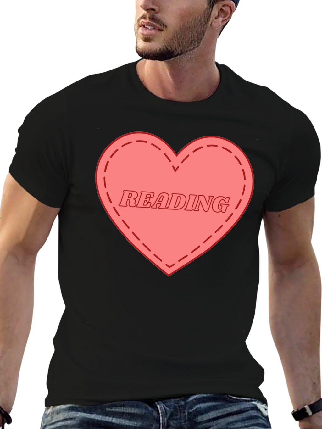 I Love Reading Graphic Tee - Black Cotton