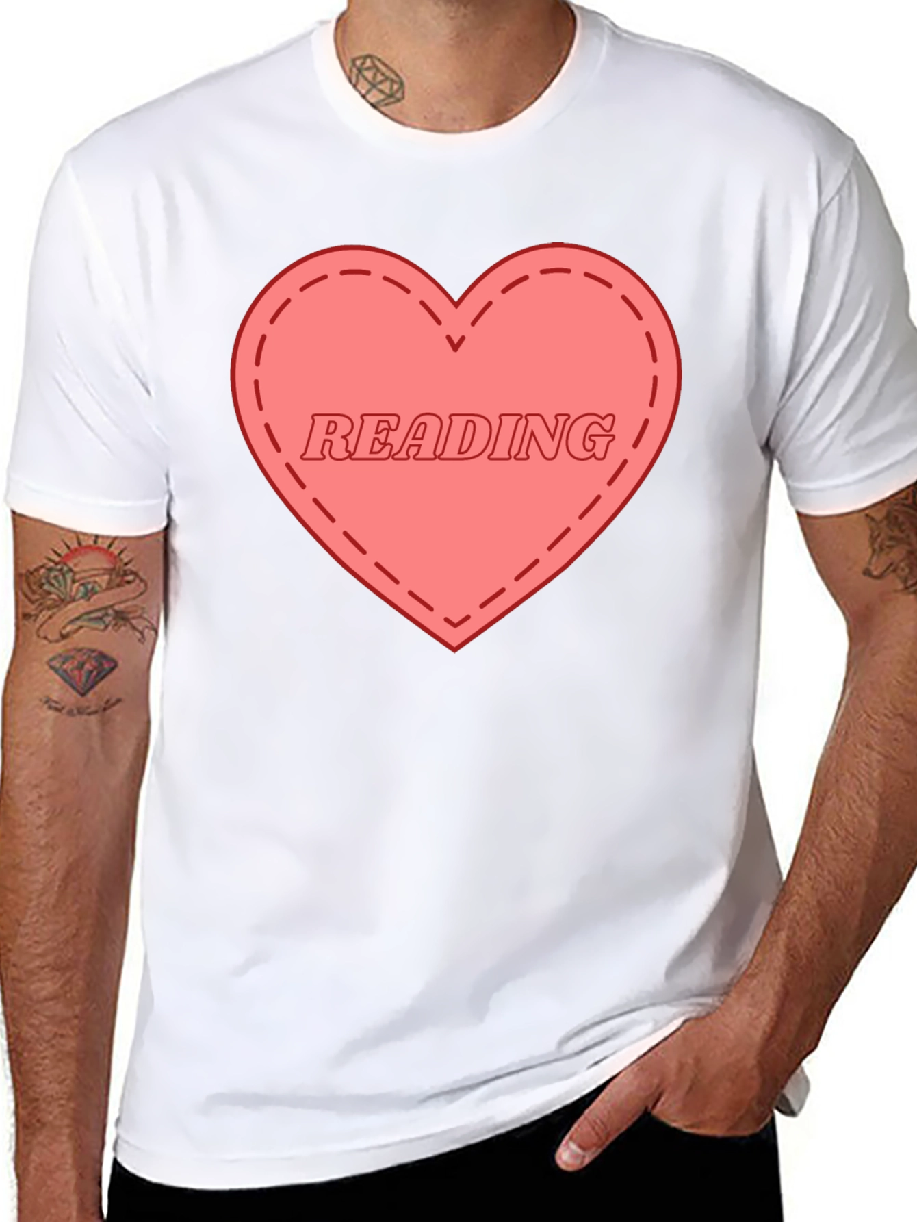 I Love Reading Graphic Tee - Black Cotton