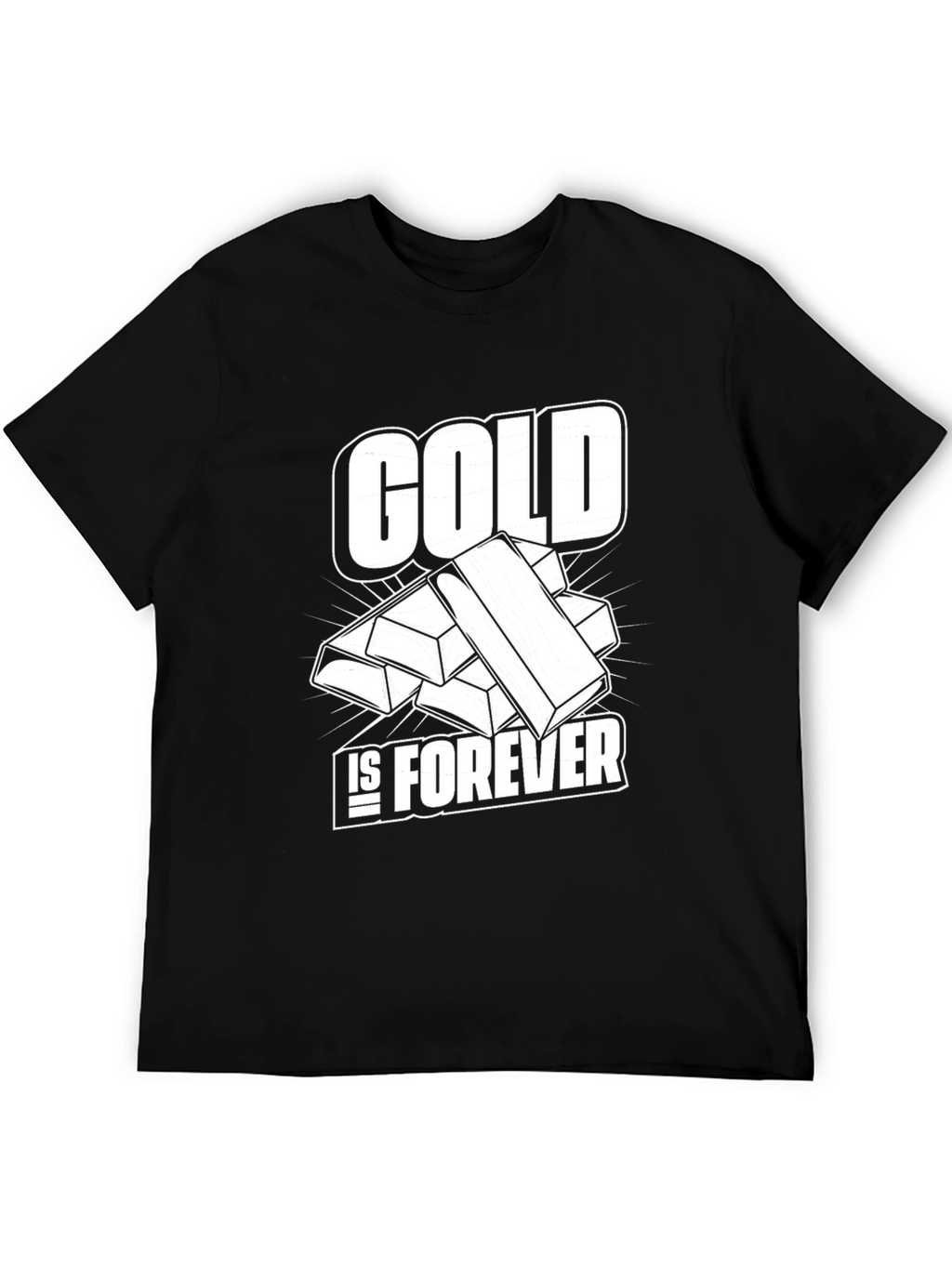 Gold Is Forever Black T-Shirt