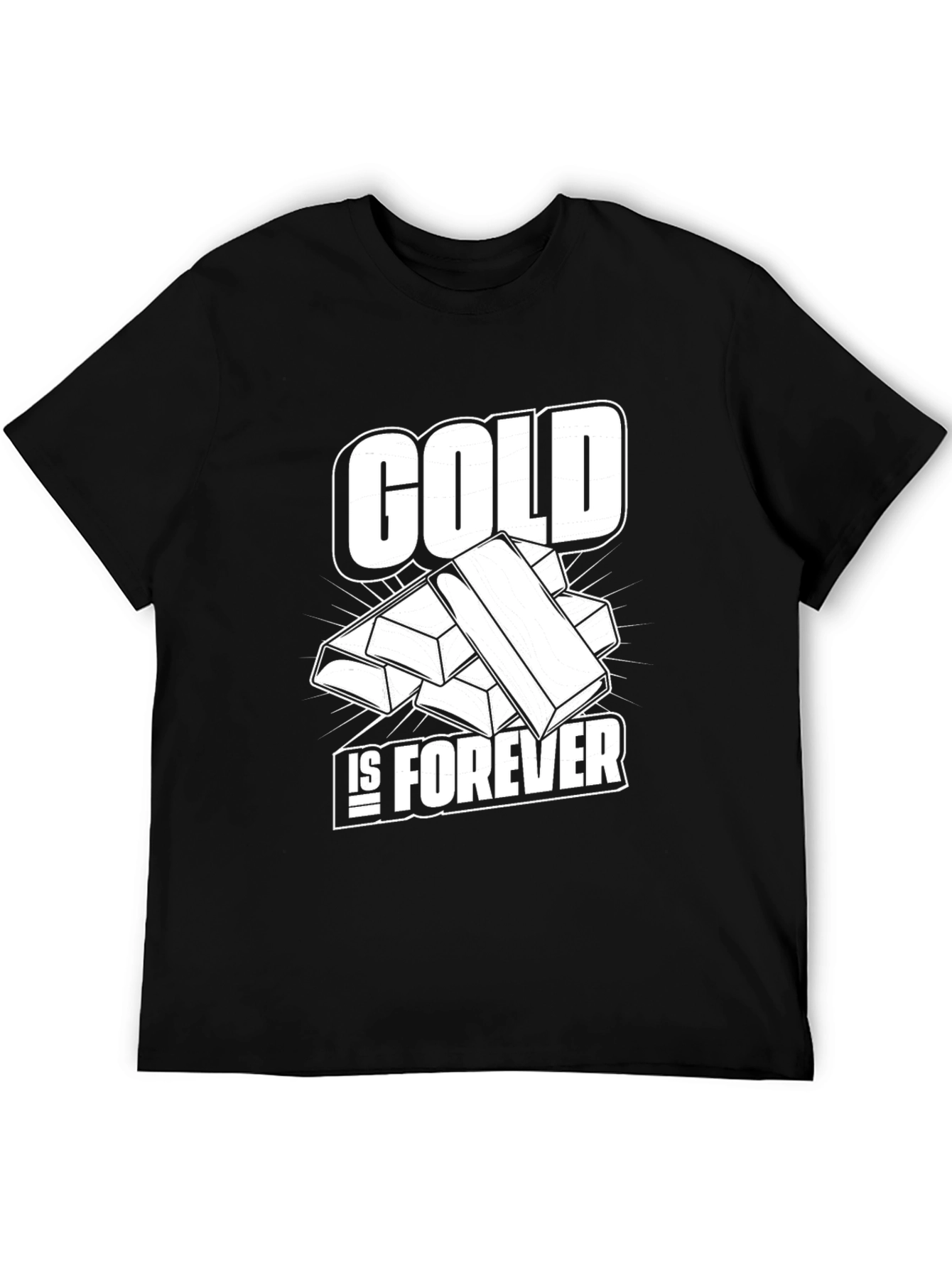 Gold Is Forever Black T-Shirt