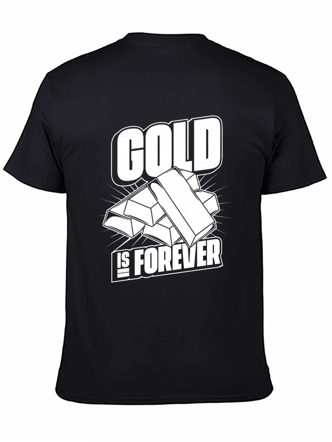 Gold Is Forever Black T-Shirt