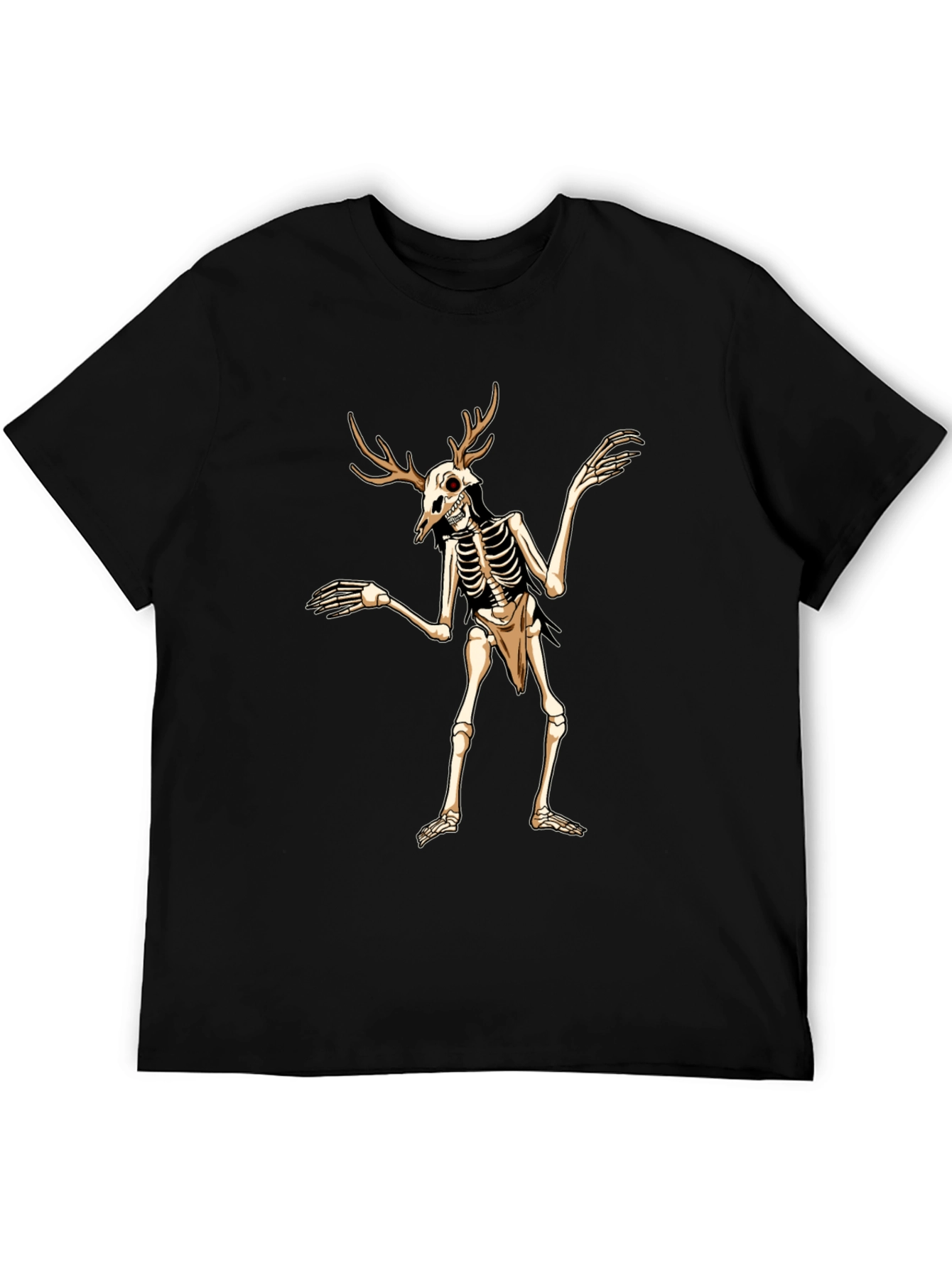Antlered Skeleton Graphic Tee