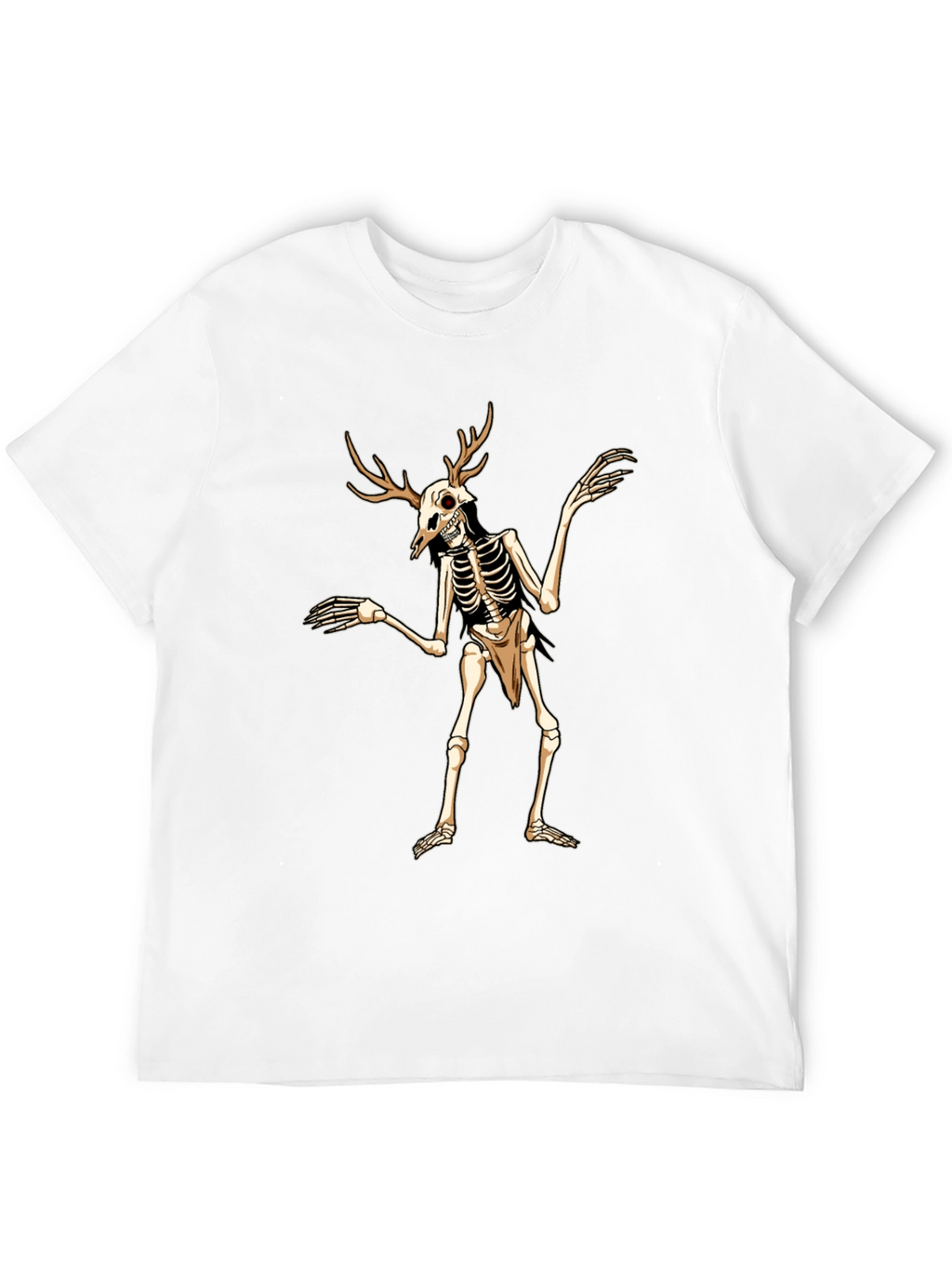 Antlered Skeleton Graphic Tee