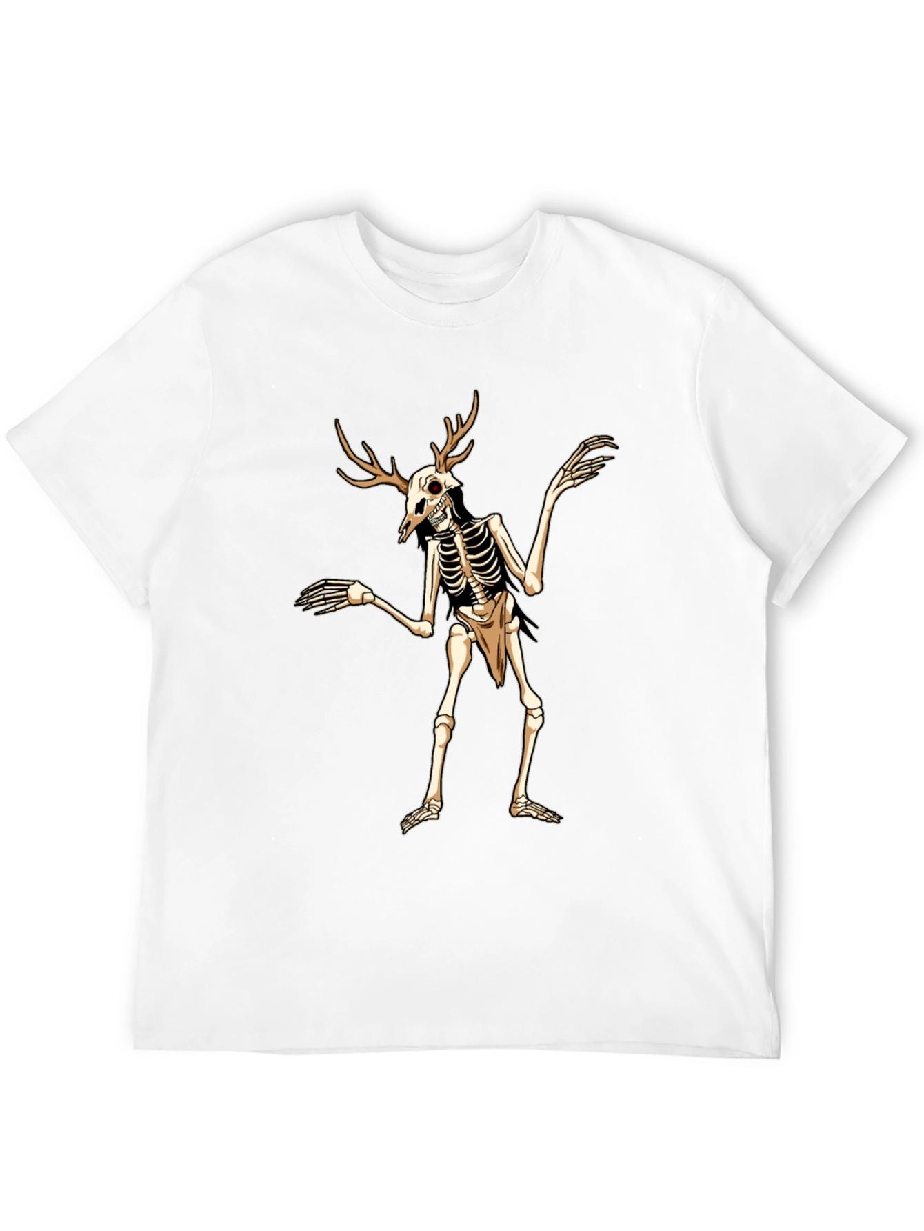 Antlered Skeleton Graphic Tee