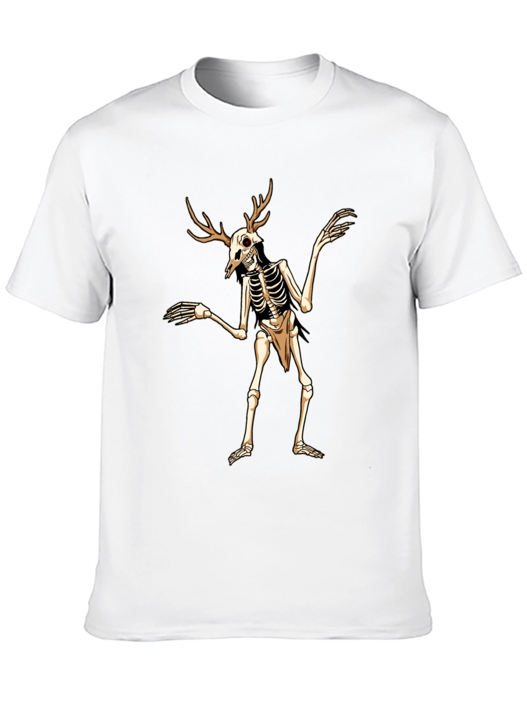 Antlered Skeleton Graphic Tee