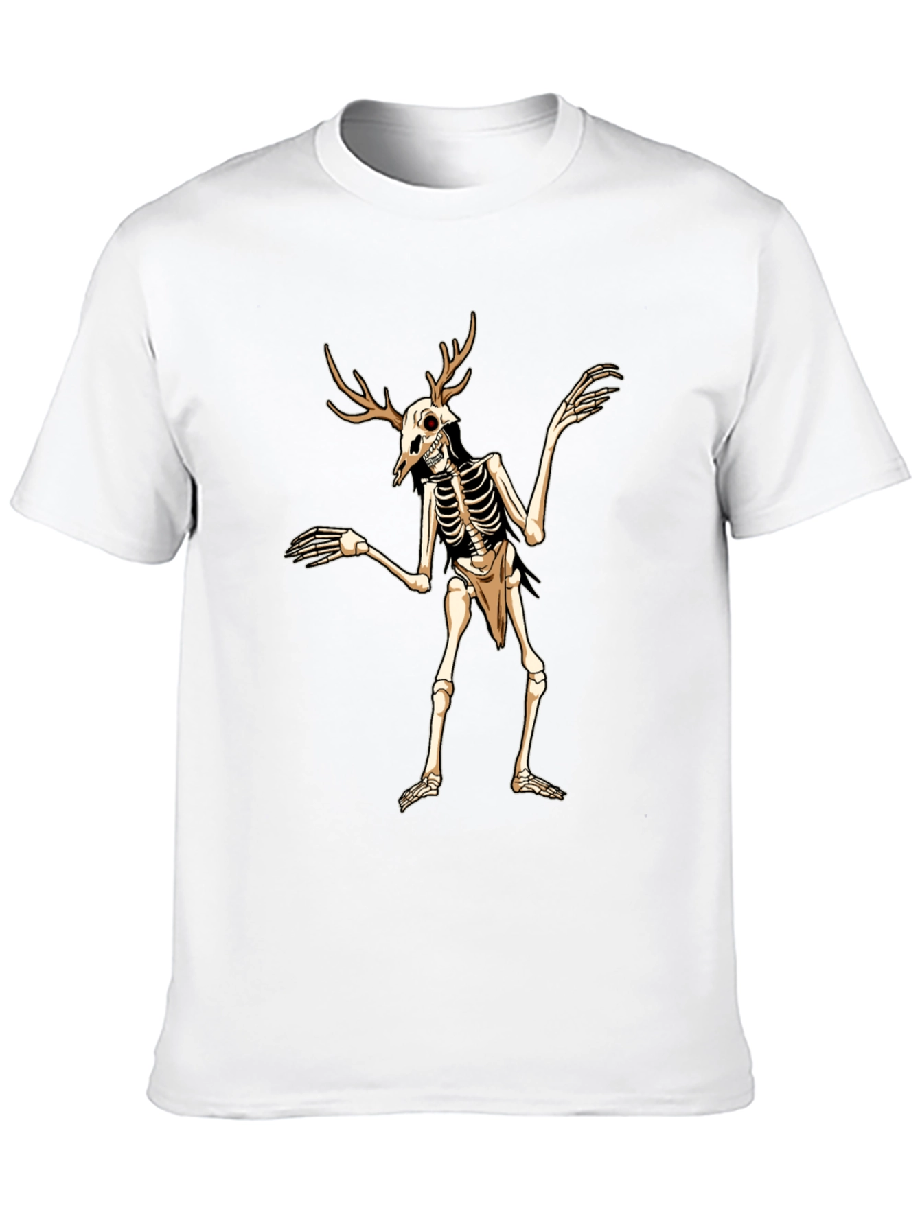 Antlered Skeleton Graphic Tee