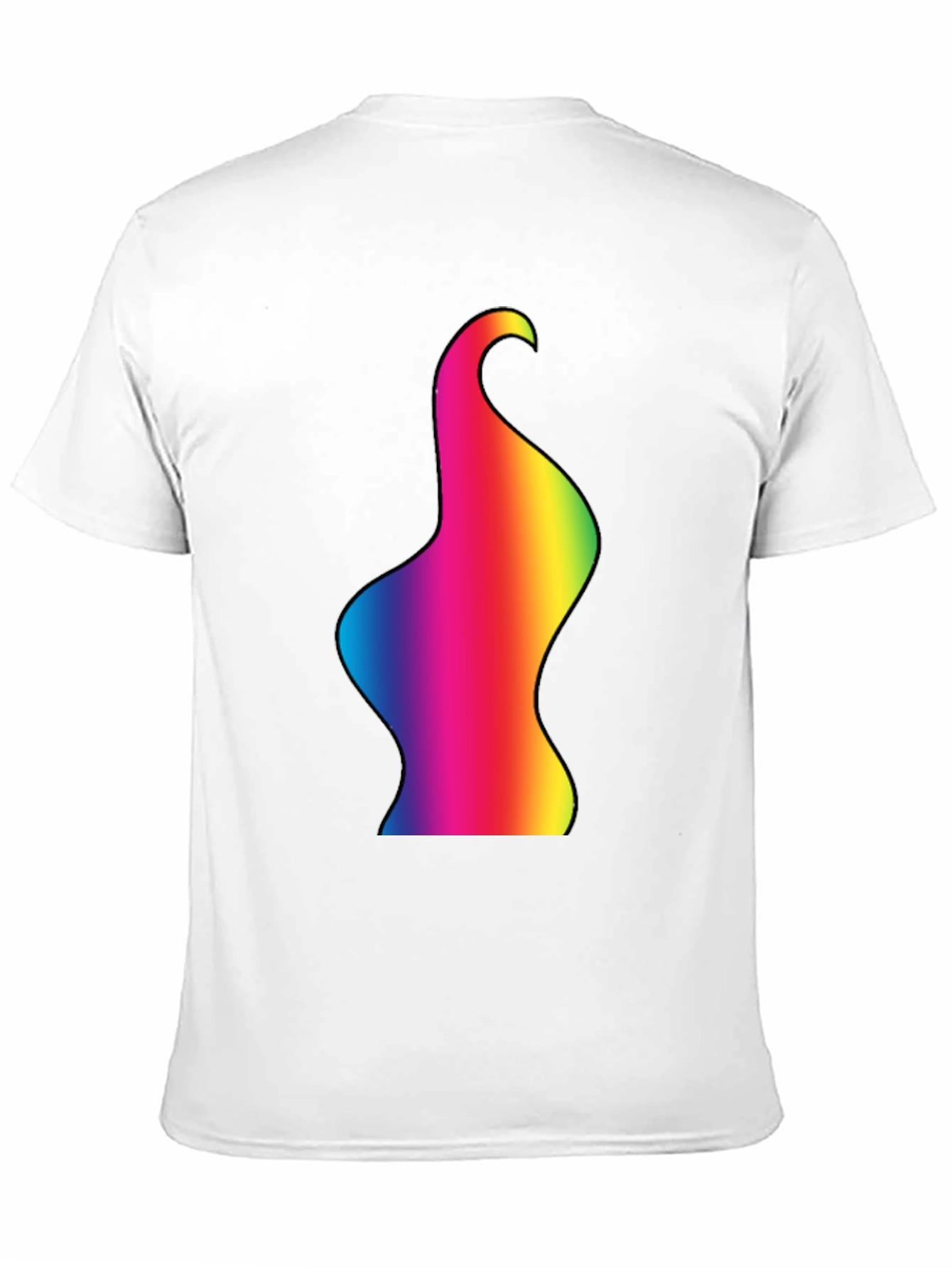 Rainbow Body Art Tee - Black Cotton Blend