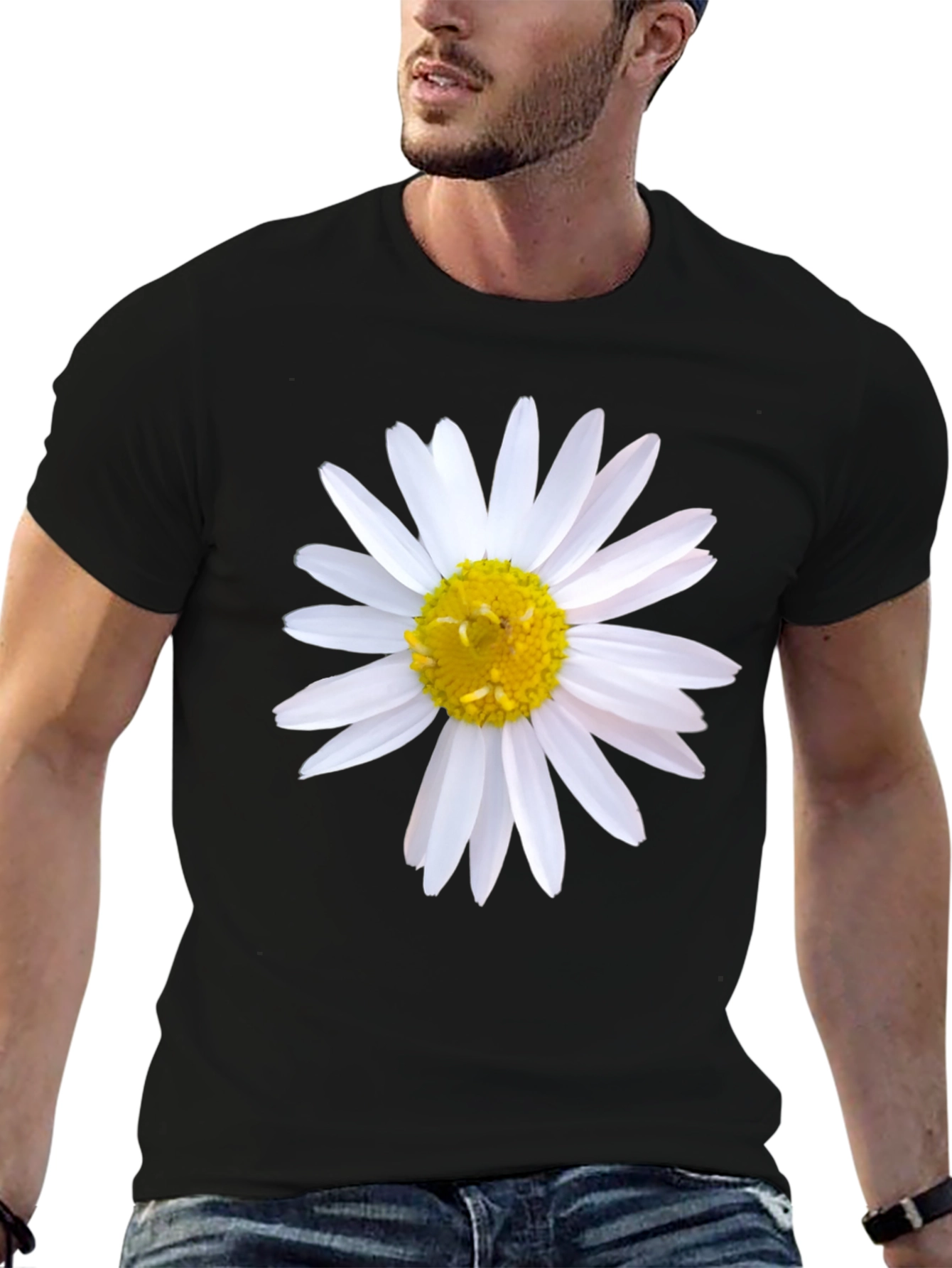 Daisy Flower Graphic T-Shirt - Stylish and Comfortable