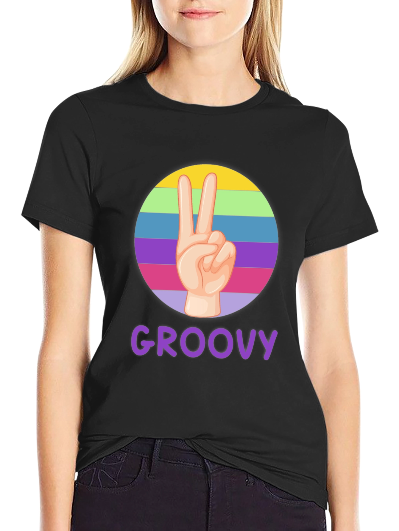 Groovy Peace Sign T-Shirt - Retro Style
