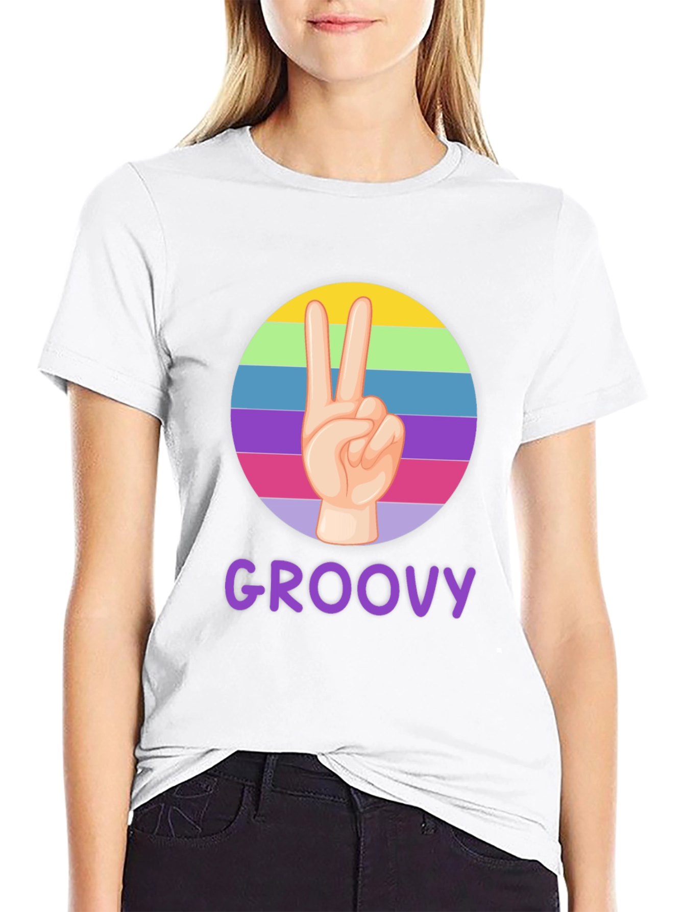 Groovy Peace Sign T-Shirt - Retro Style