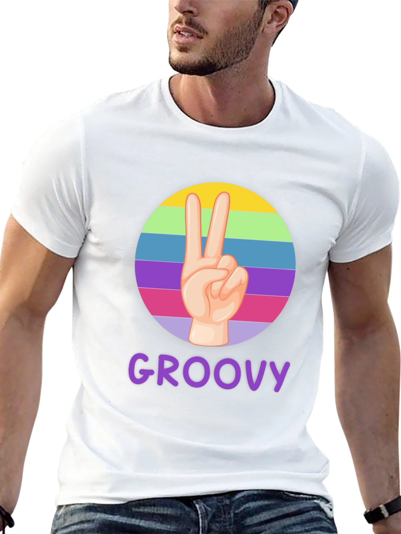 Groovy Peace Sign T-Shirt - Retro Style