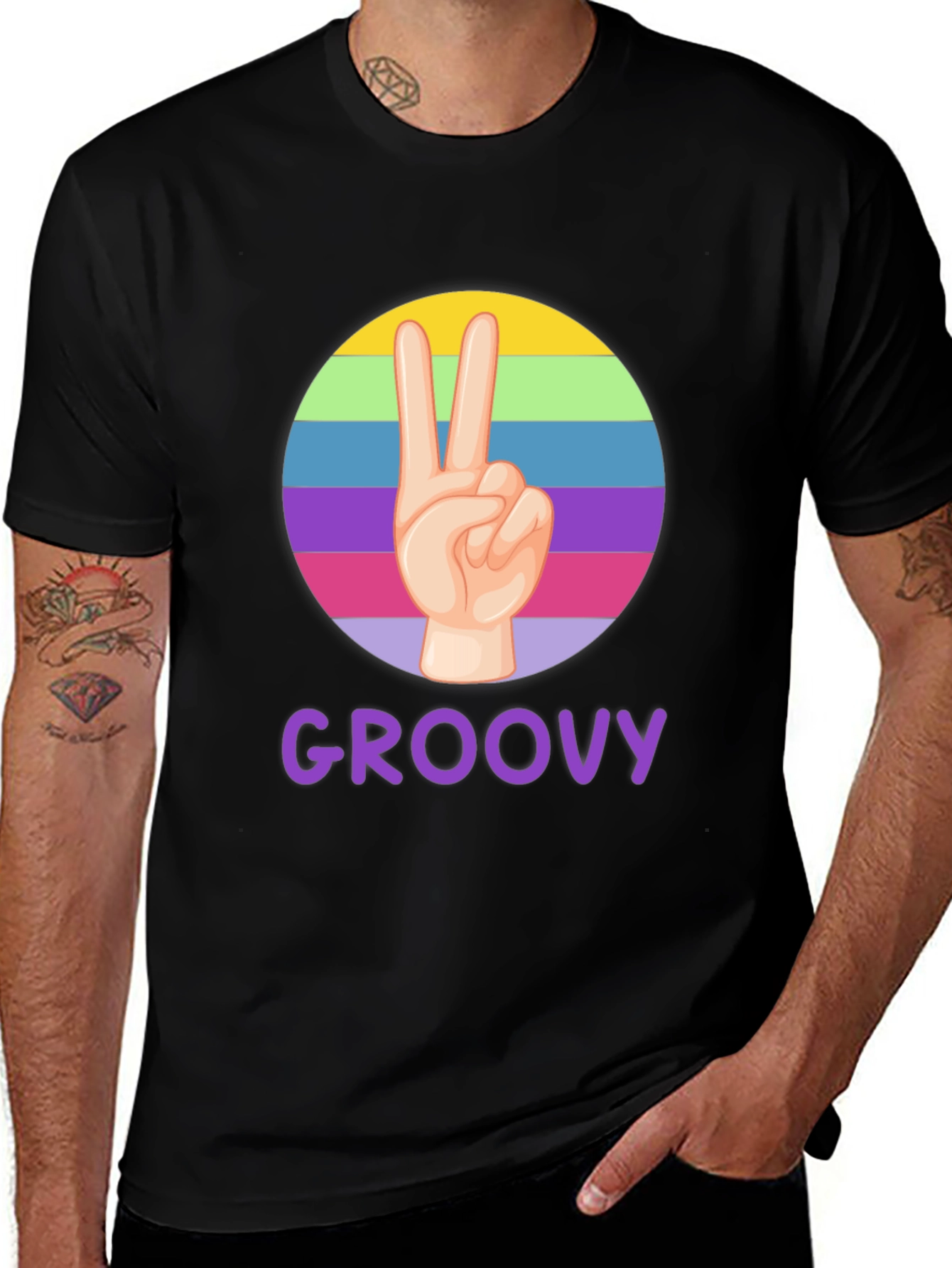 Groovy Peace Sign T-Shirt - Retro Style