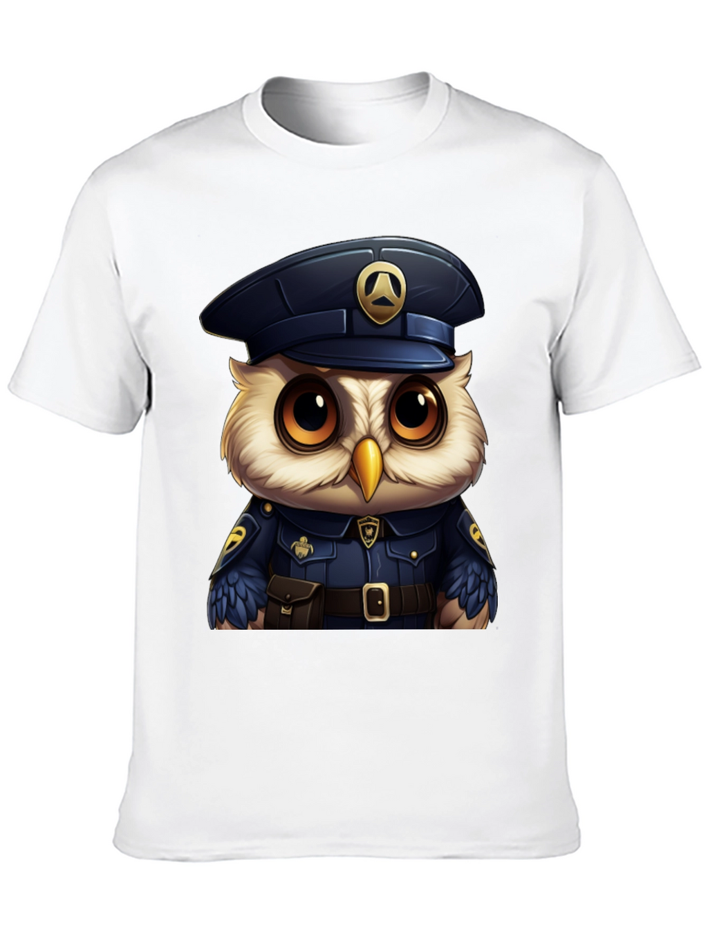Owl Police Officer T-Shirt