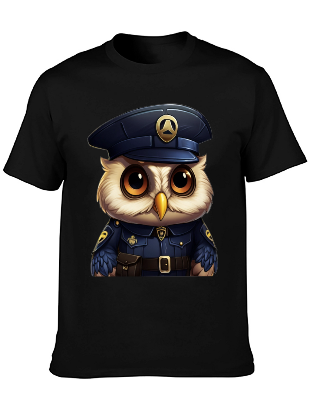 Owl Police Officer T-Shirt