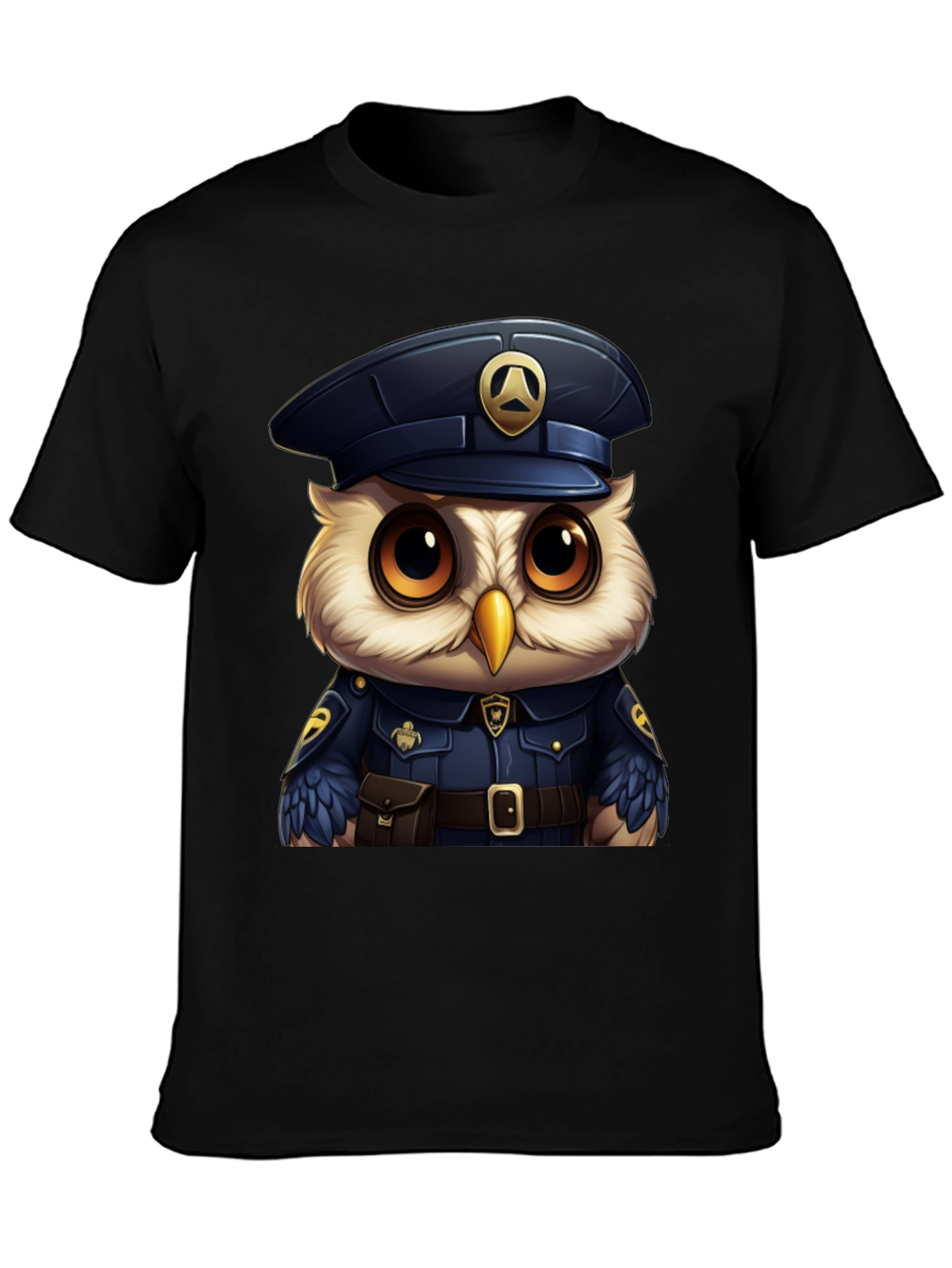 Owl Police Officer T-Shirt