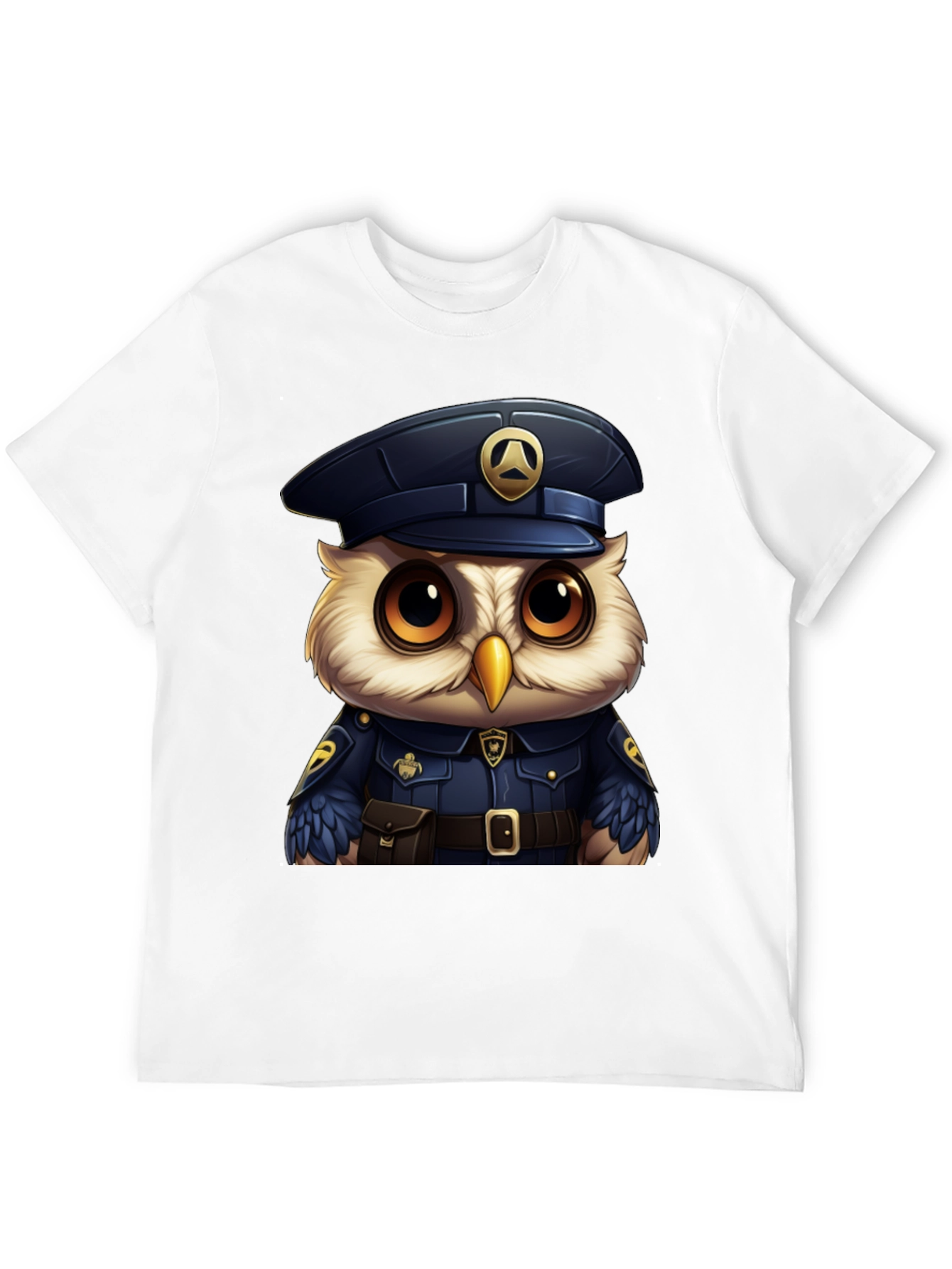 Owl Police Officer T-Shirt