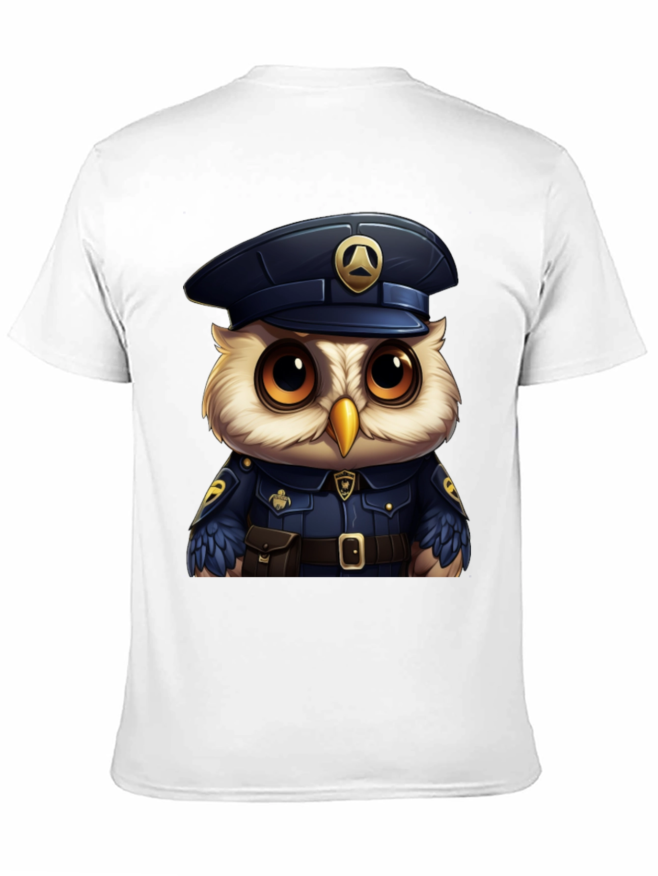Owl Police Officer T-Shirt