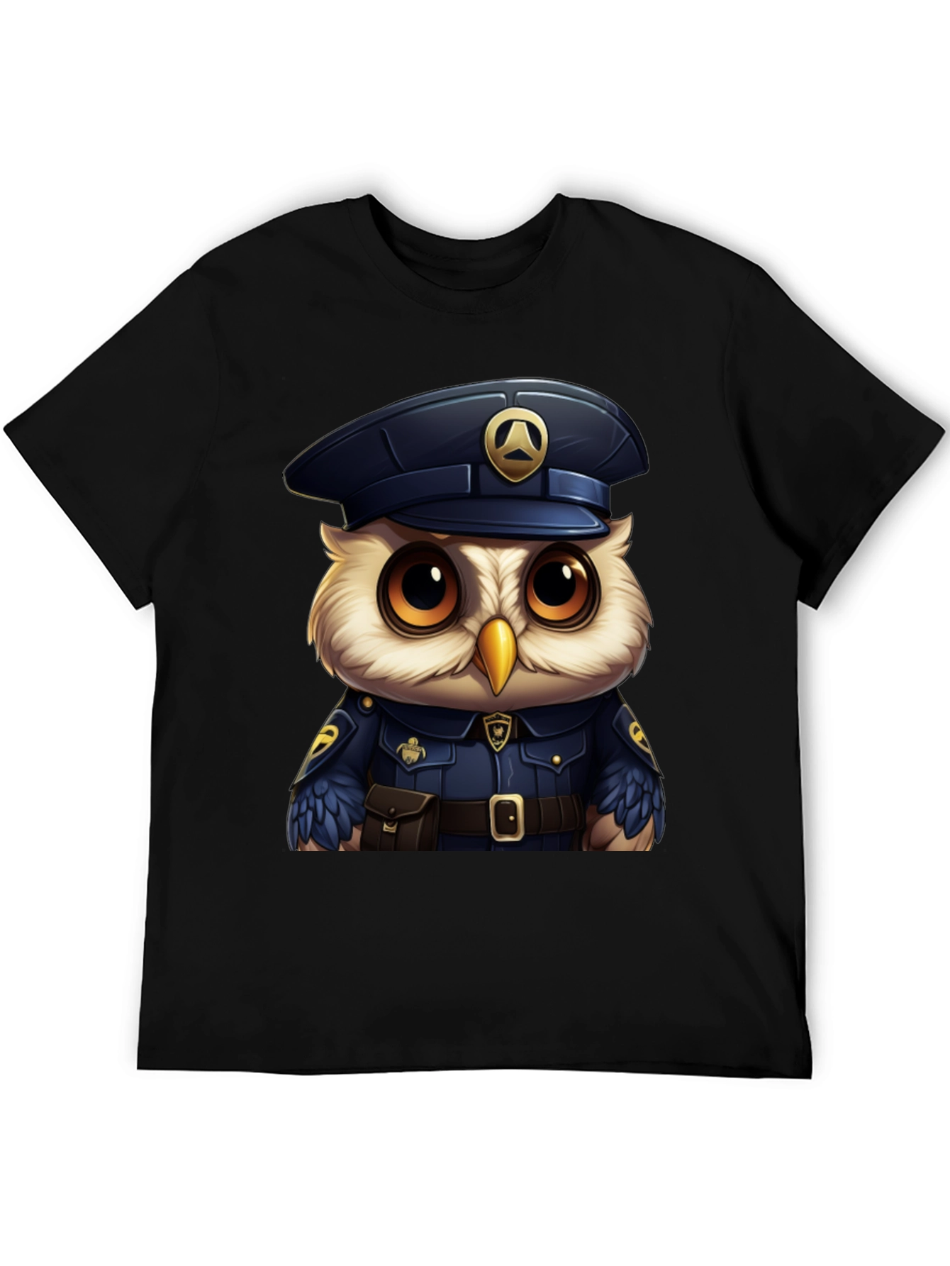 Owl Police Officer T-Shirt