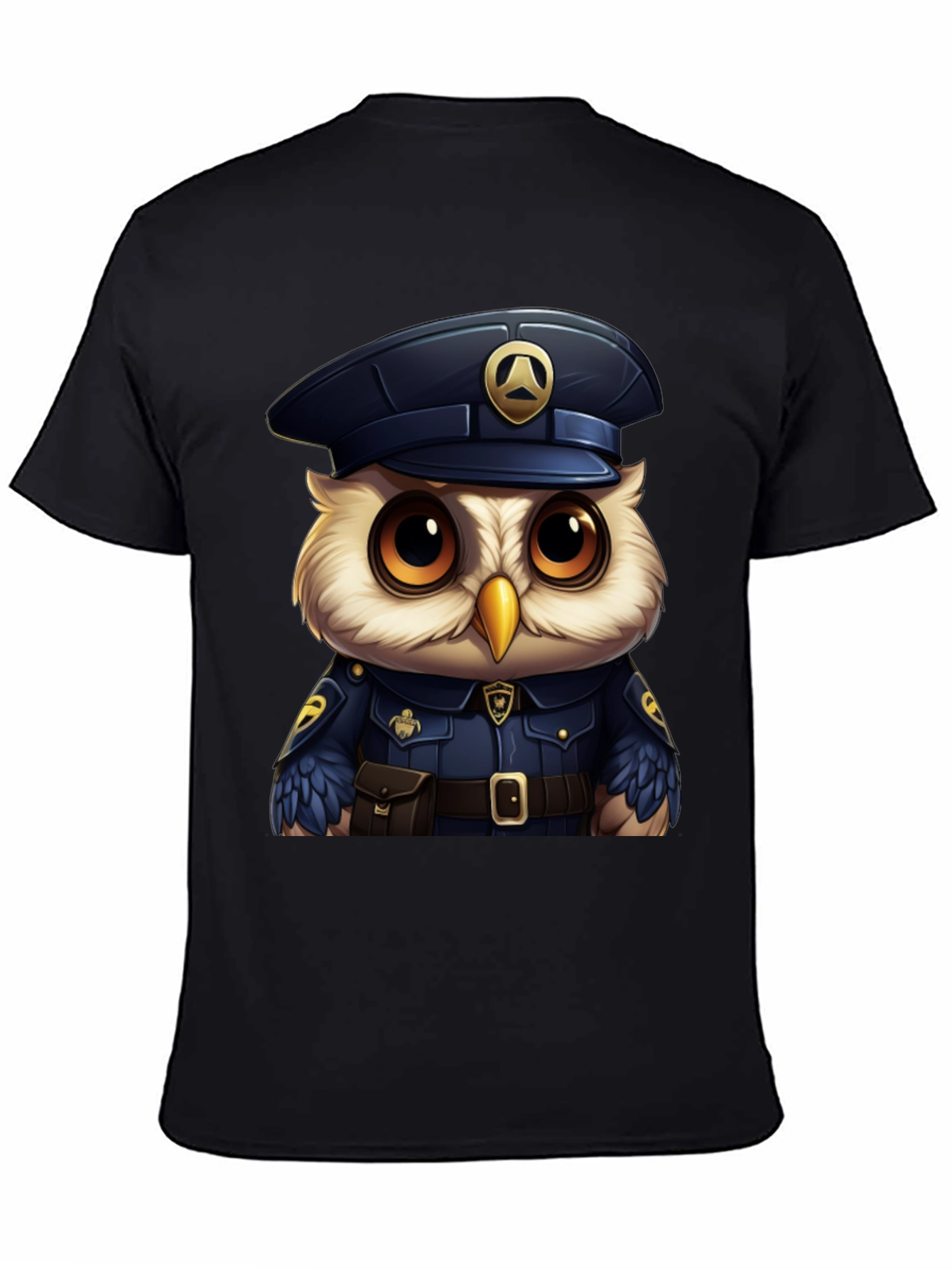 Owl Police Officer T-Shirt