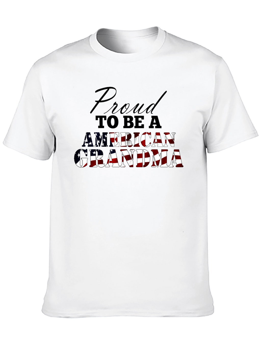 Proud American Grandma Graphic T-Shirt