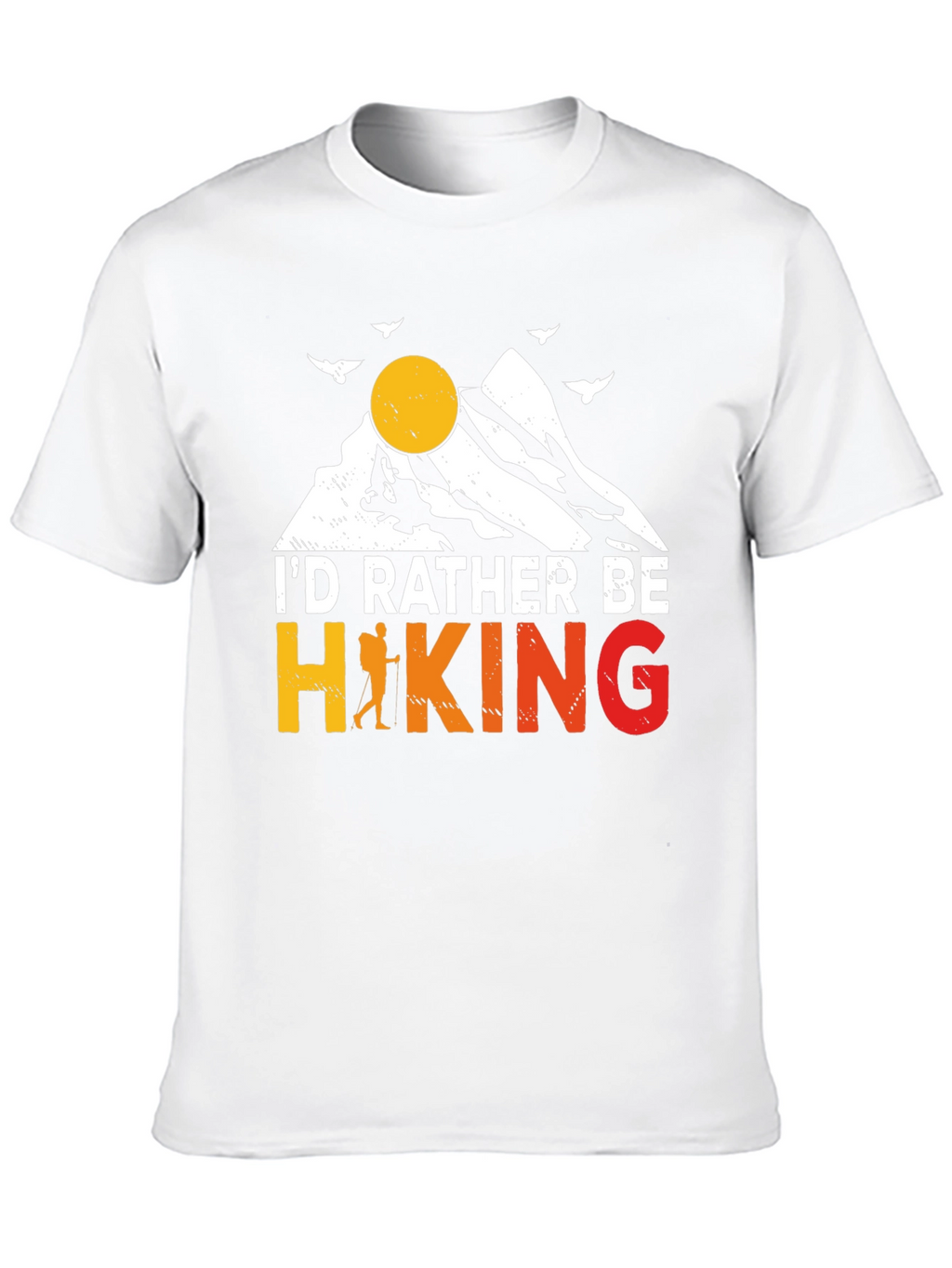 Hiking Graphic Tee - Id Rather Be Hiking T-Shirt