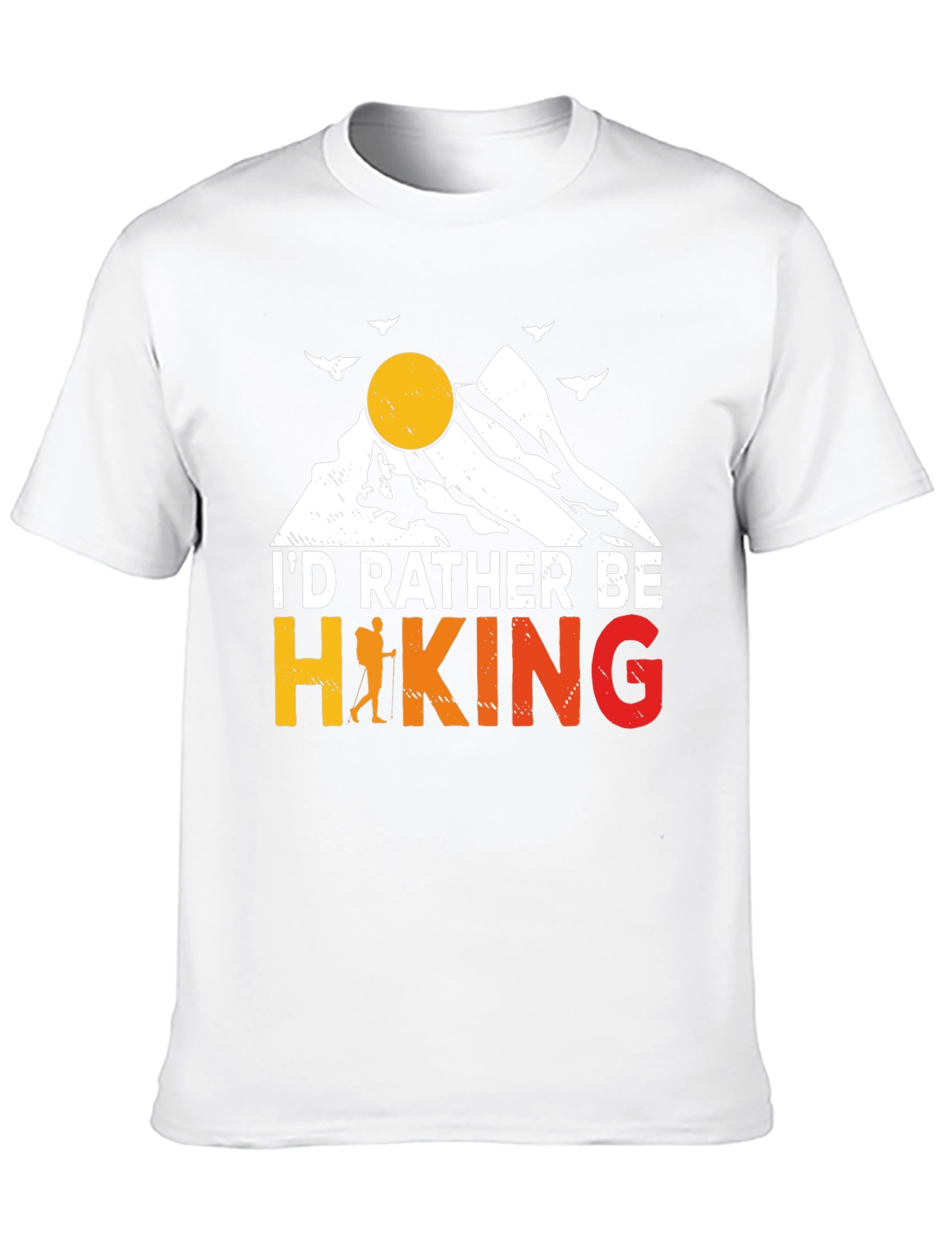 Hiking Graphic Tee - Id Rather Be Hiking T-Shirt