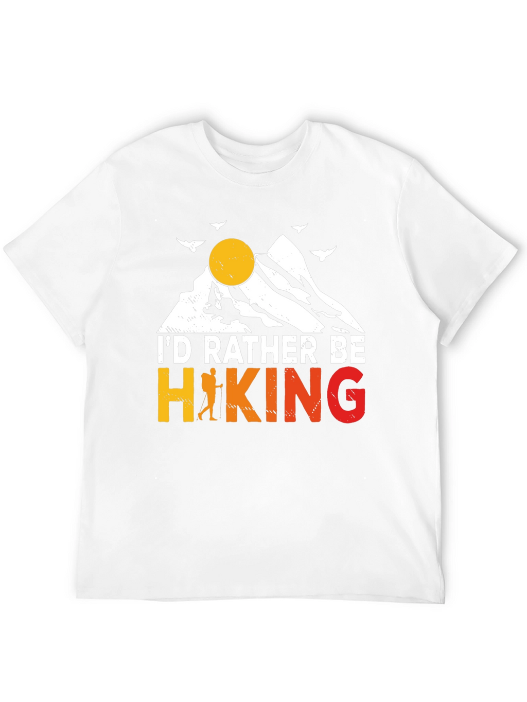 Hiking Graphic Tee - Id Rather Be Hiking T-Shirt