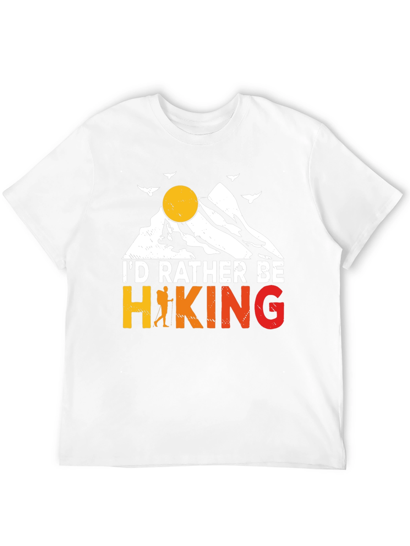 Hiking Graphic Tee - Id Rather Be Hiking T-Shirt