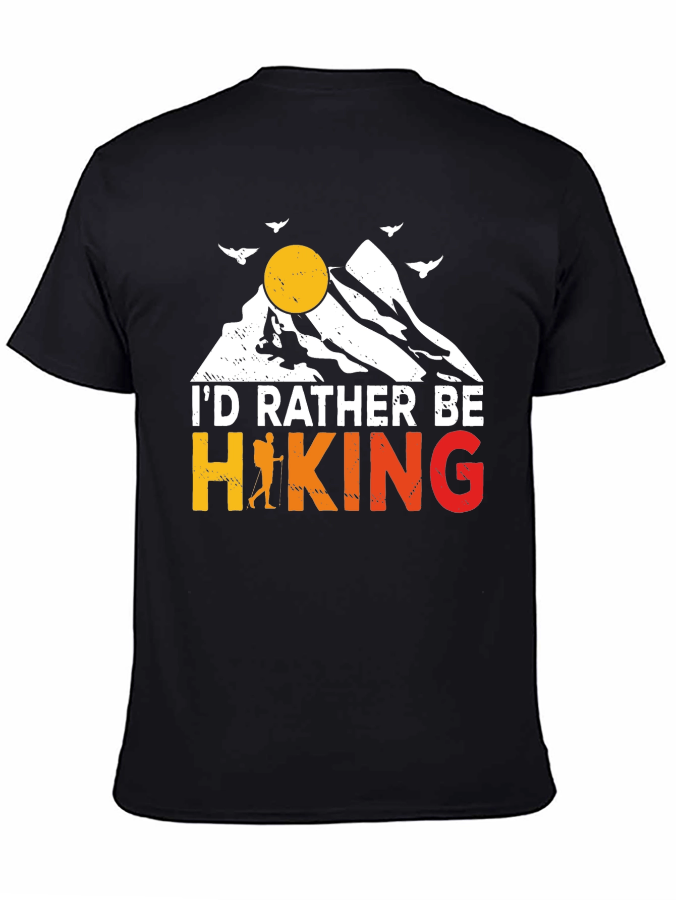 Hiking Graphic Tee - Id Rather Be Hiking T-Shirt