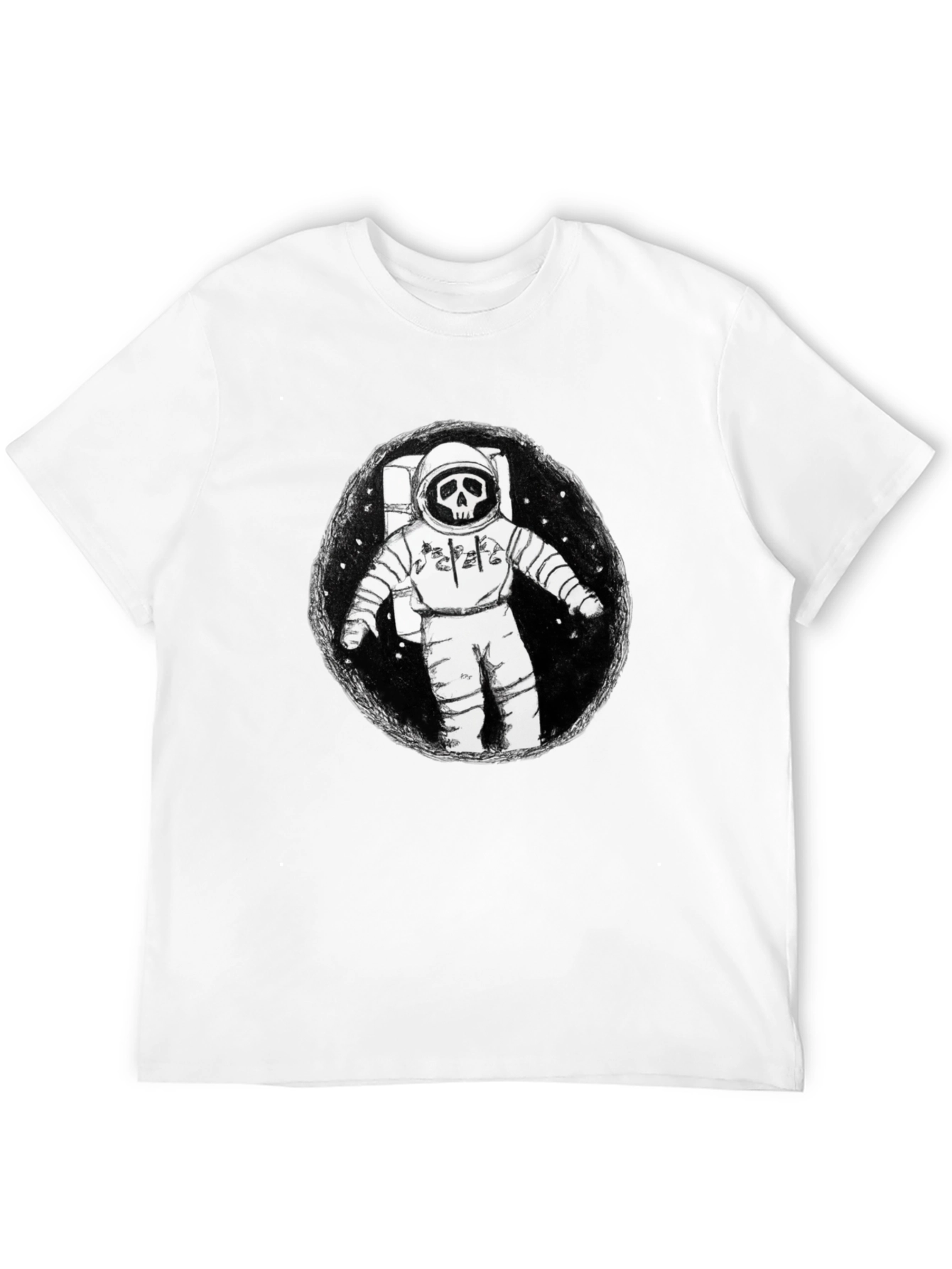 Grim Astronaut Graphic T-Shirt