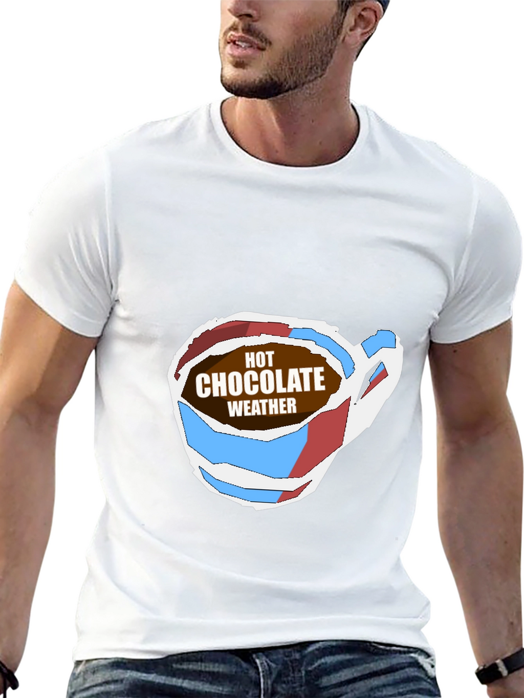 Hot Chocolate Weather Graphic Tee - Soft Black T-Shirt
