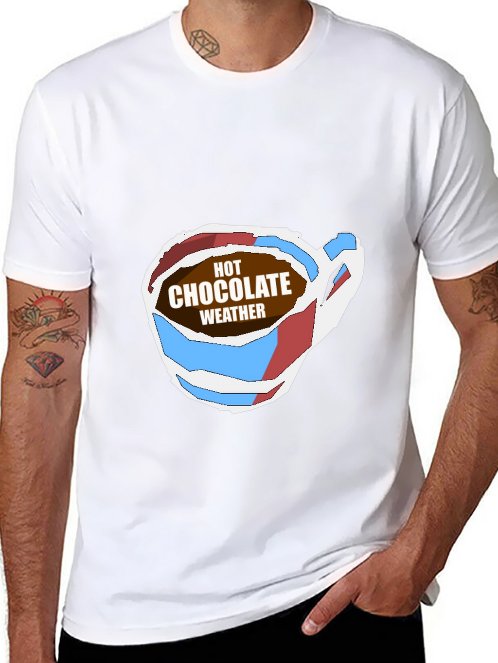 Hot Chocolate Weather Graphic Tee - Soft Black T-Shirt